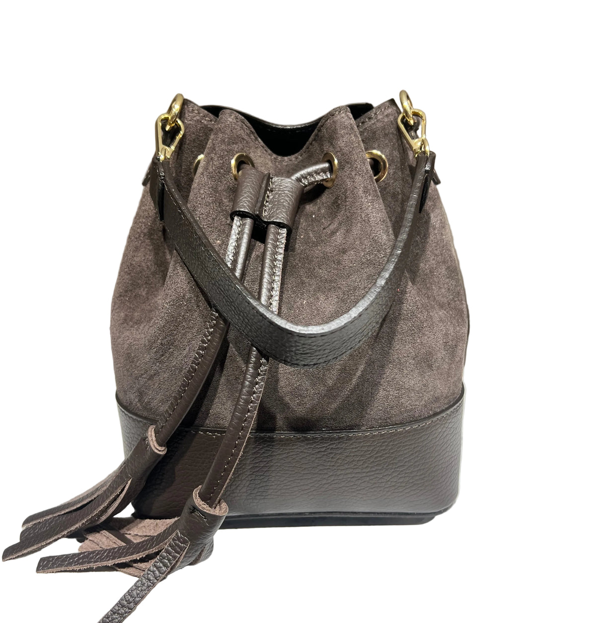 Sacchetto mini frange suede