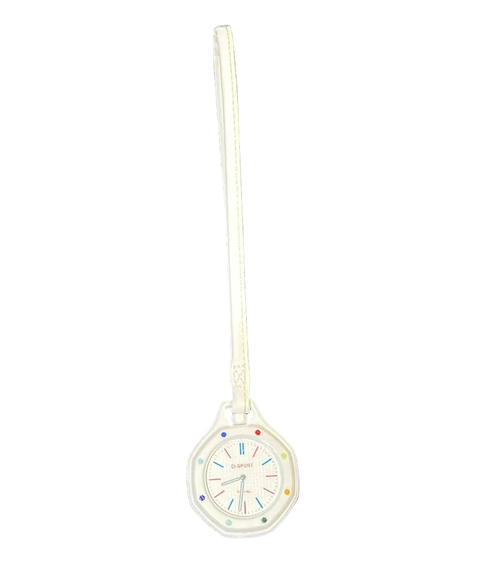 Clock charmes white