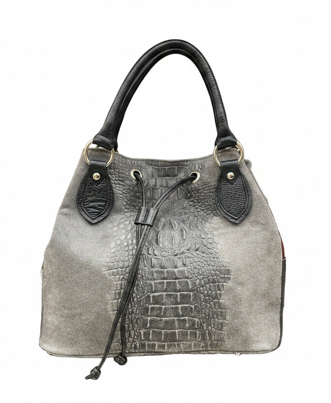 Sacca croco grey