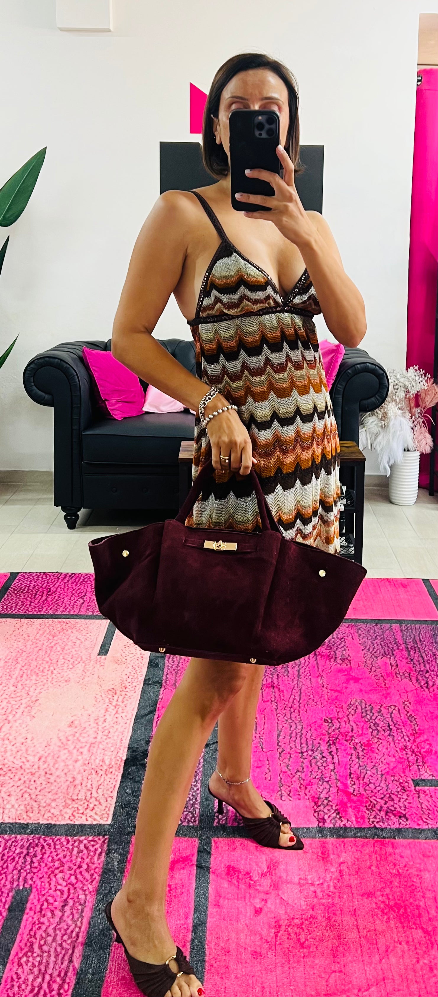 Caprice suede burgundy
