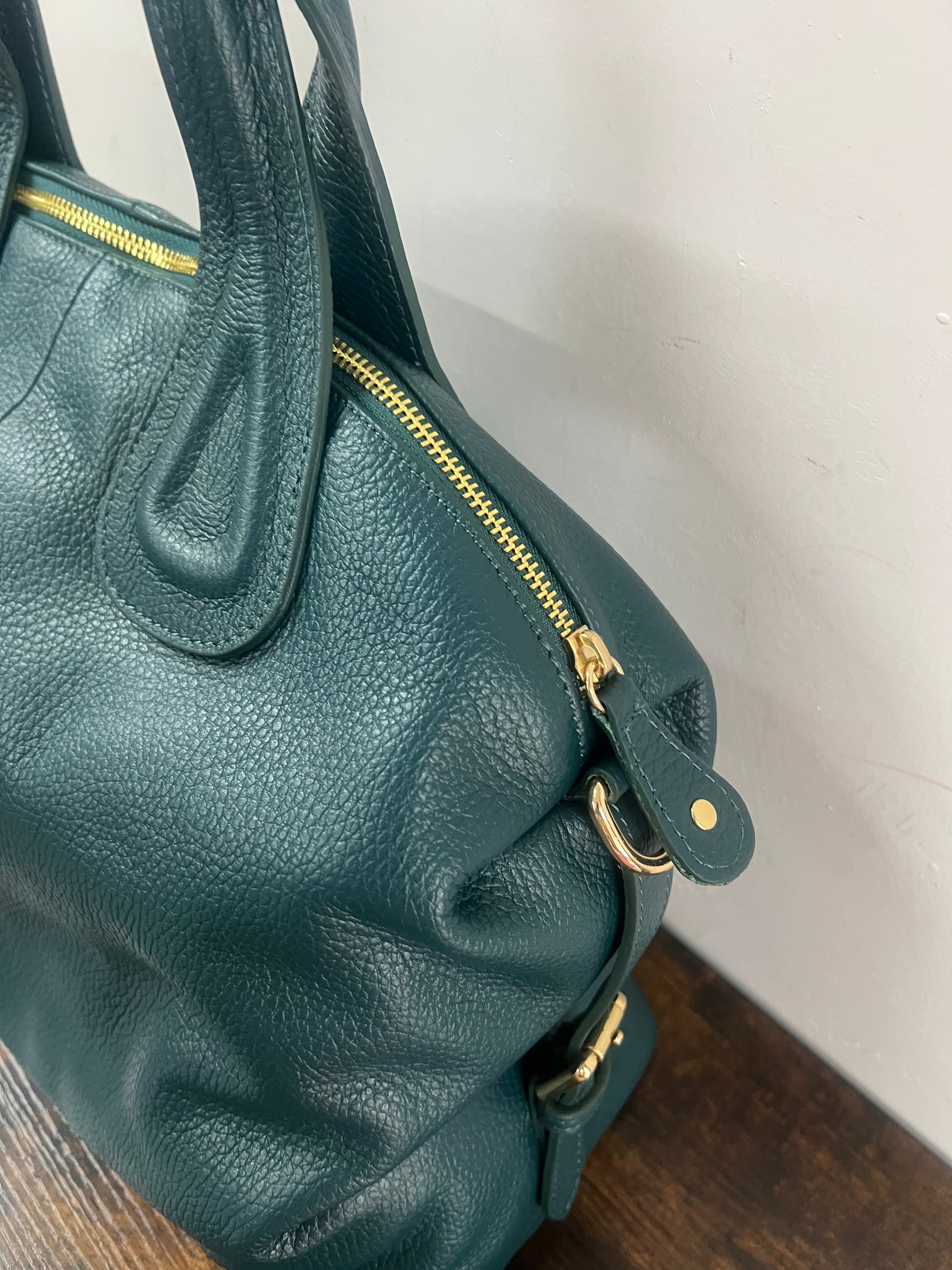 Tote bag Cassandra petrolio