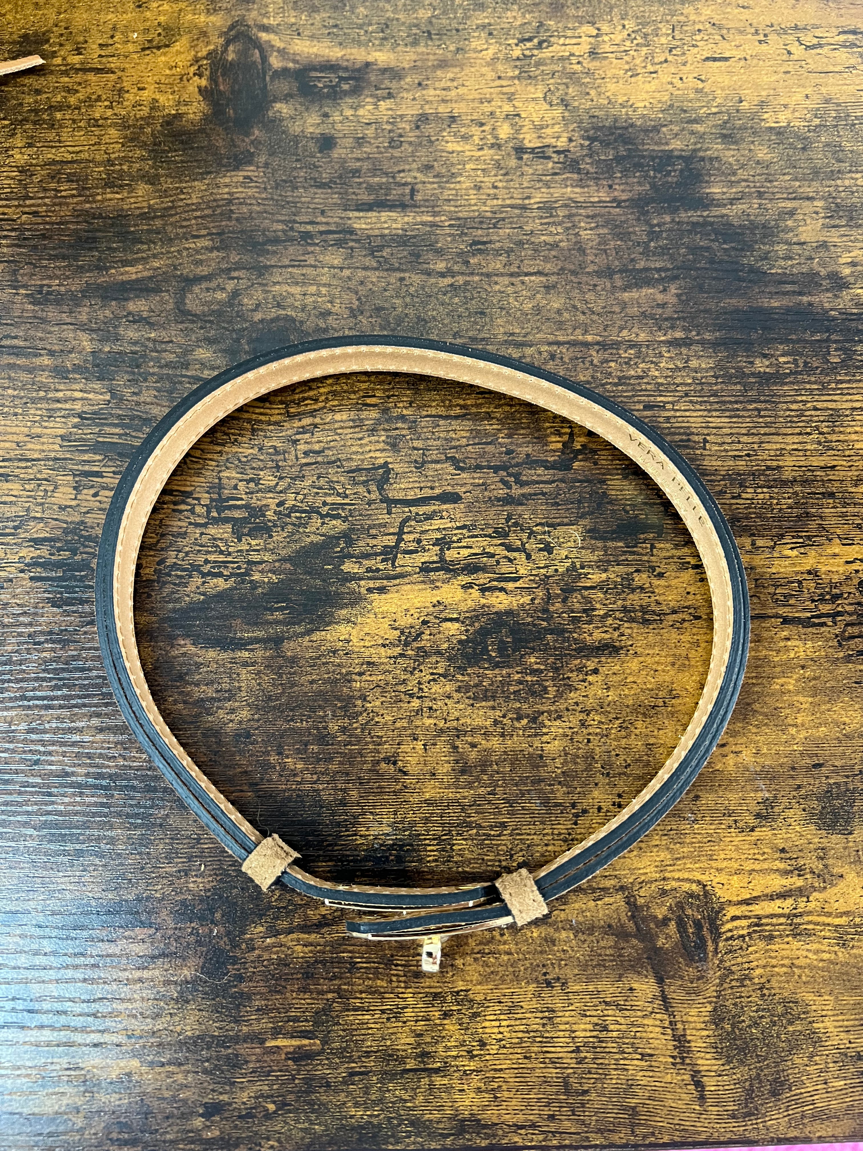 Cintura senza buchi suede cuoio