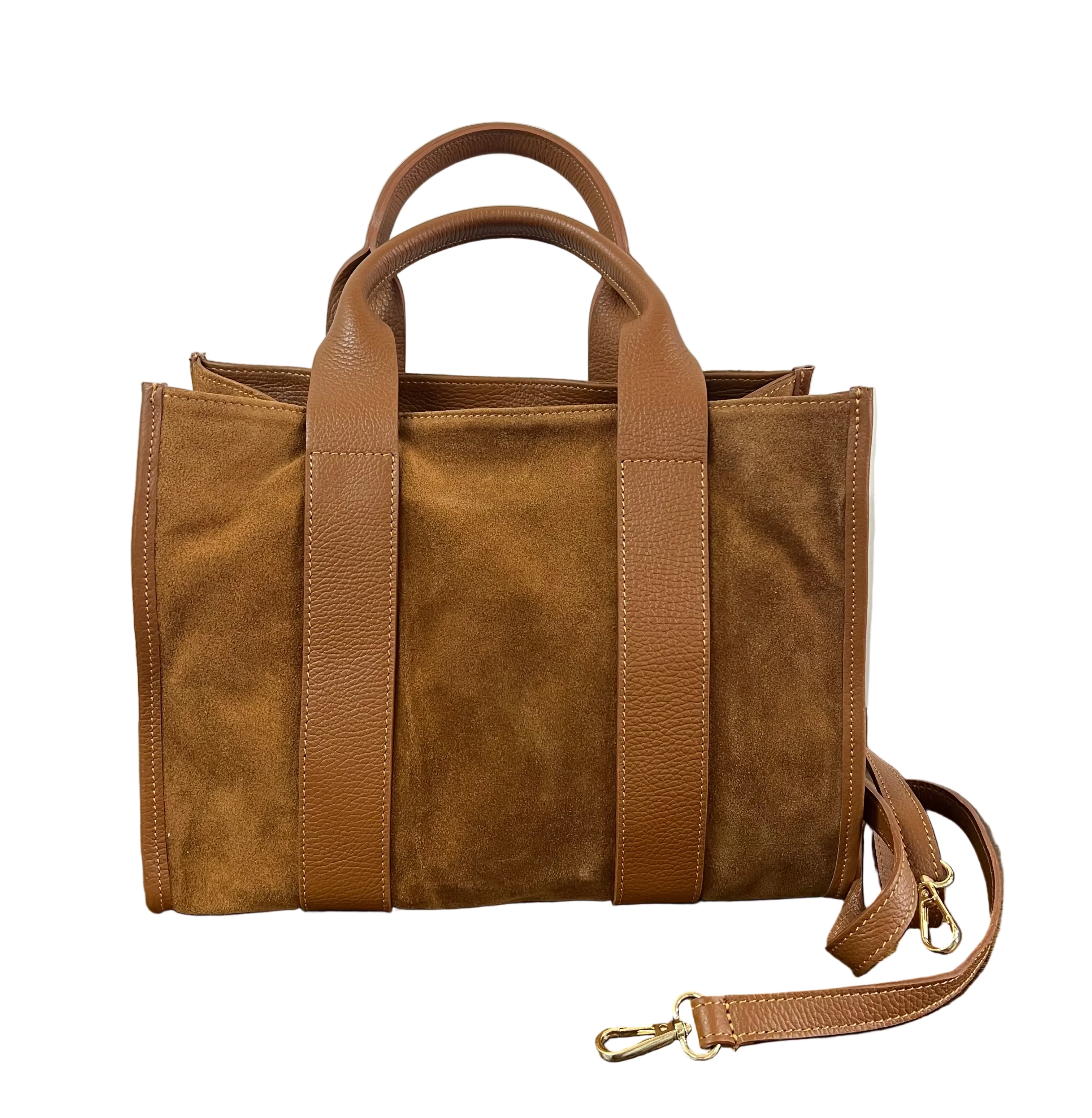 Elvira big z suede cuoio scuro