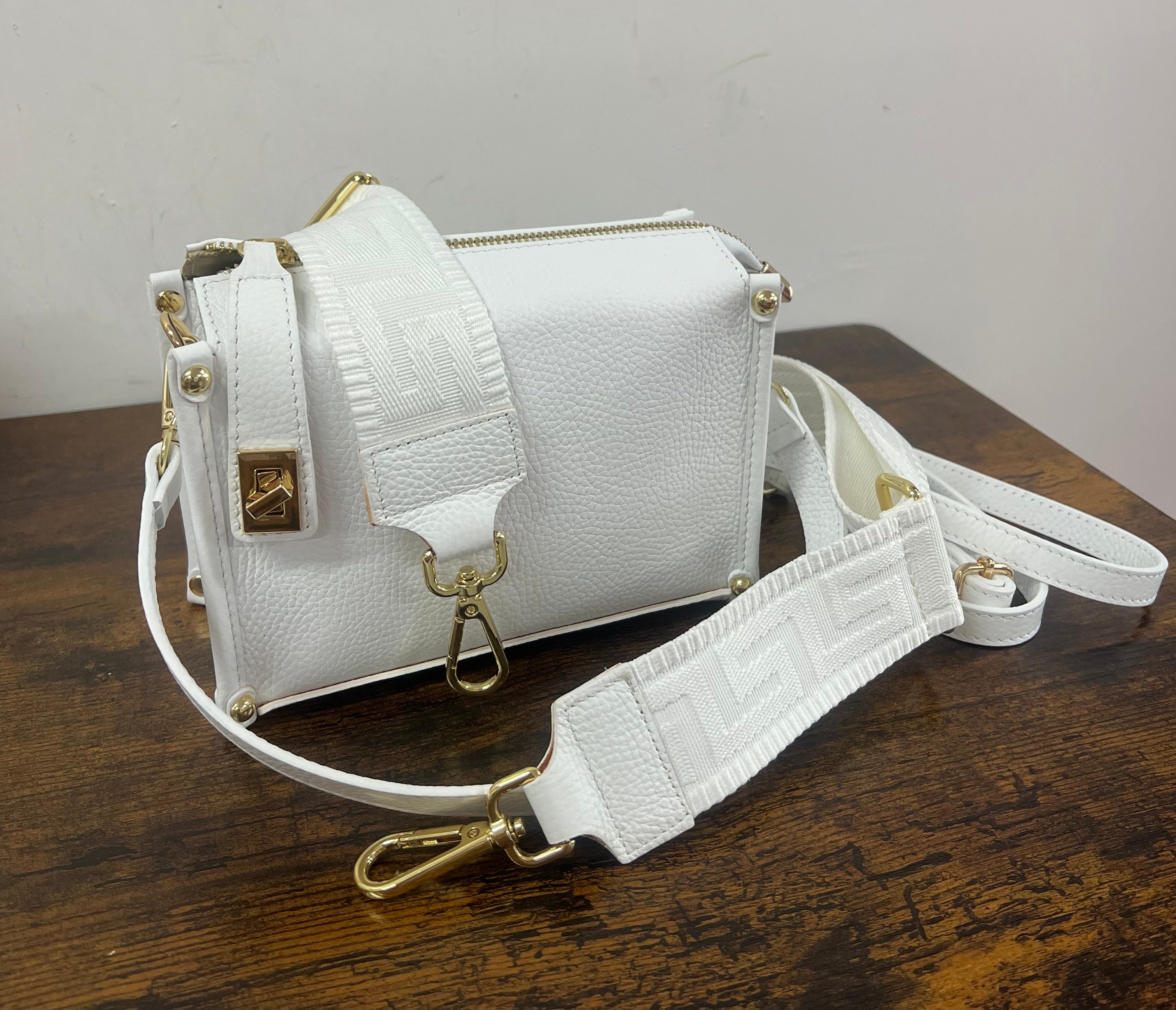 Twist bianco e tracolla greek total