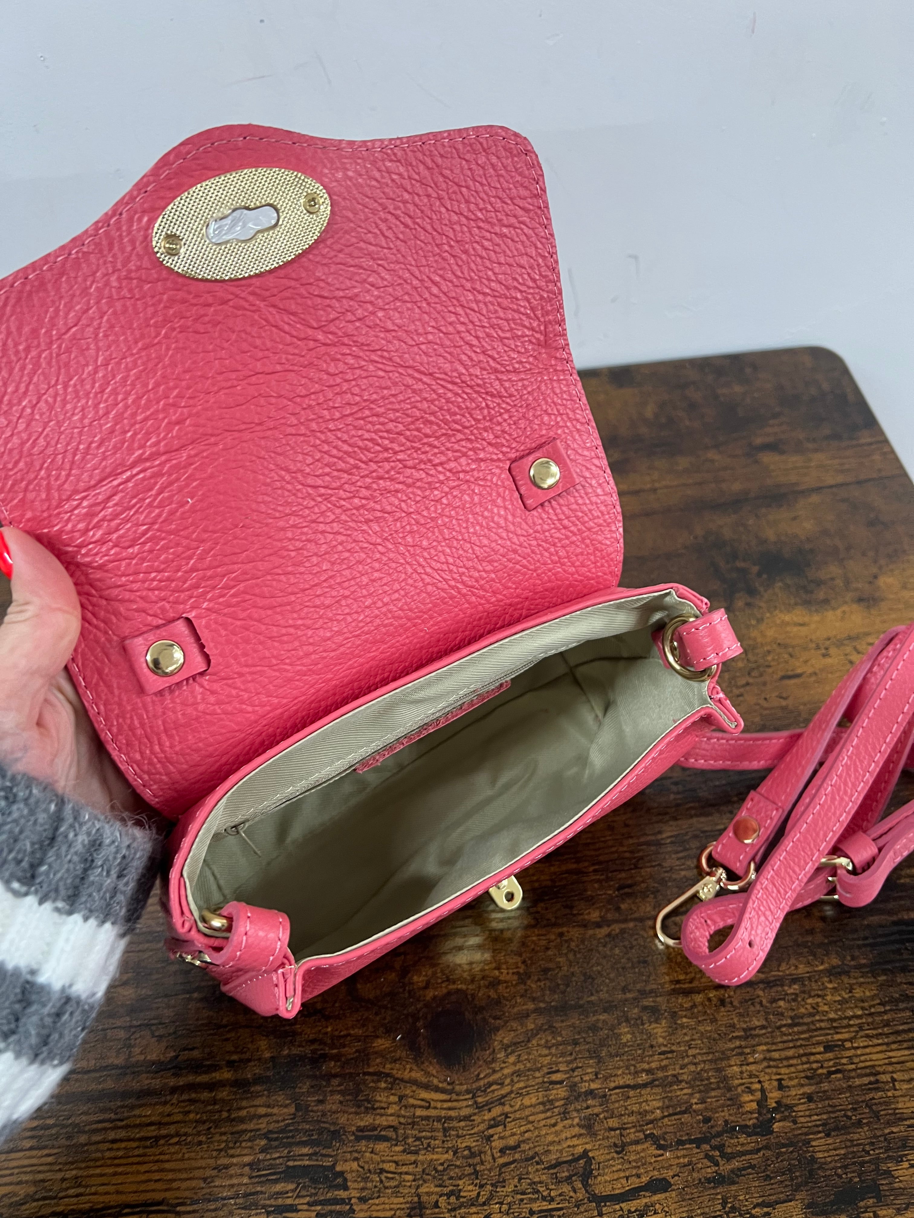 Country bag monocolore z pocket rose gothic limited edition