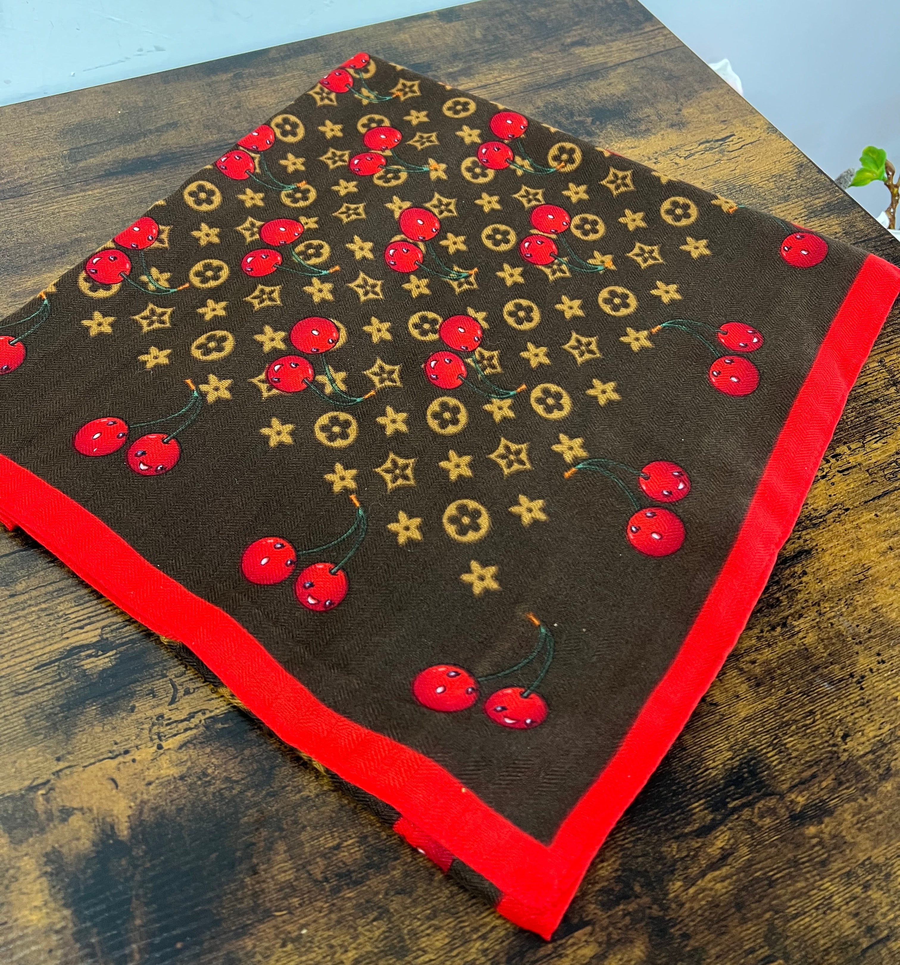 Foulard mega ciliegie cioccolato