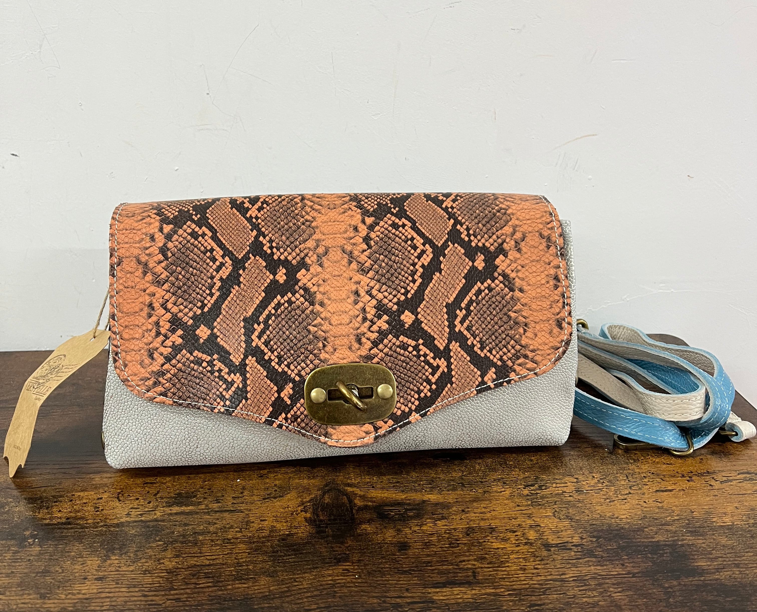 Country bag mini patchwork pyt arancio