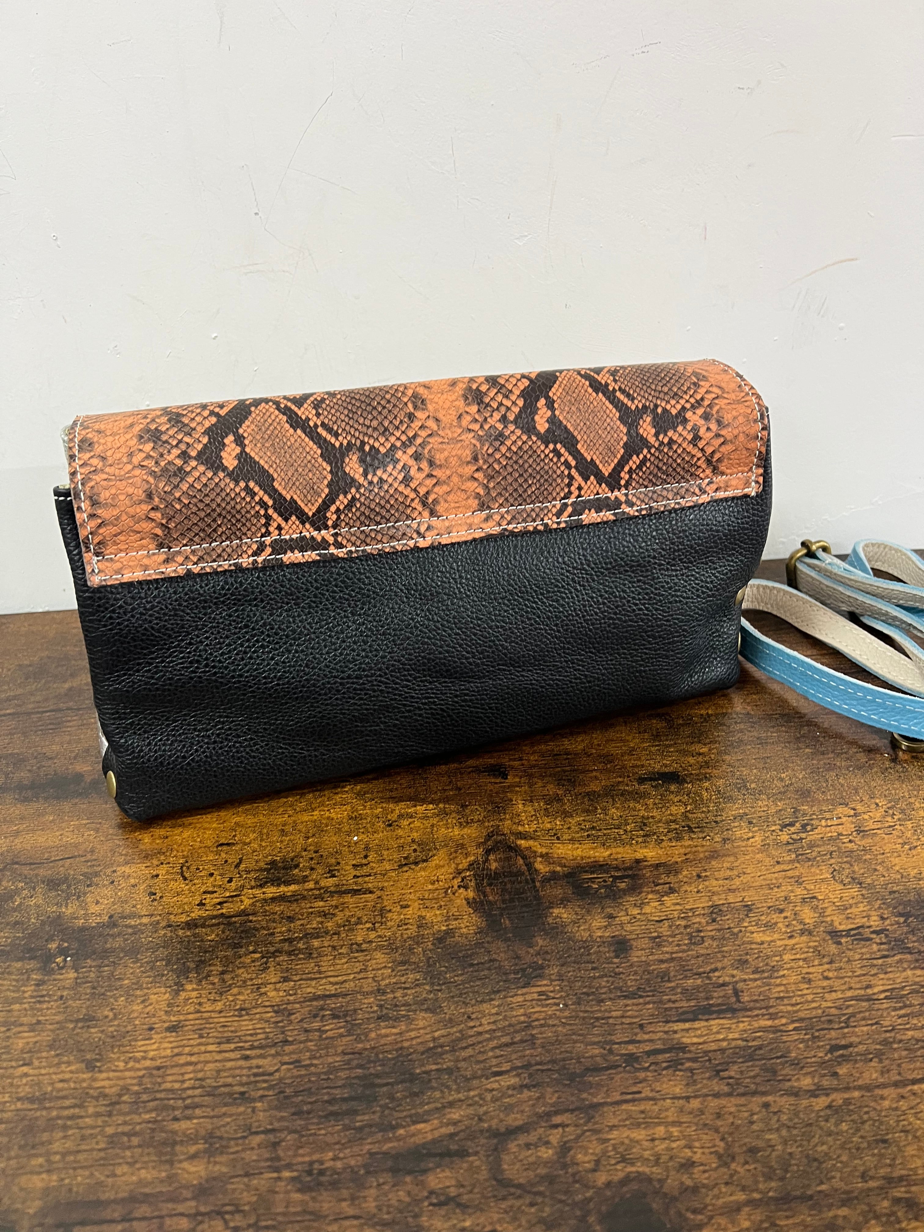 Country bag mini patchwork pyt arancio