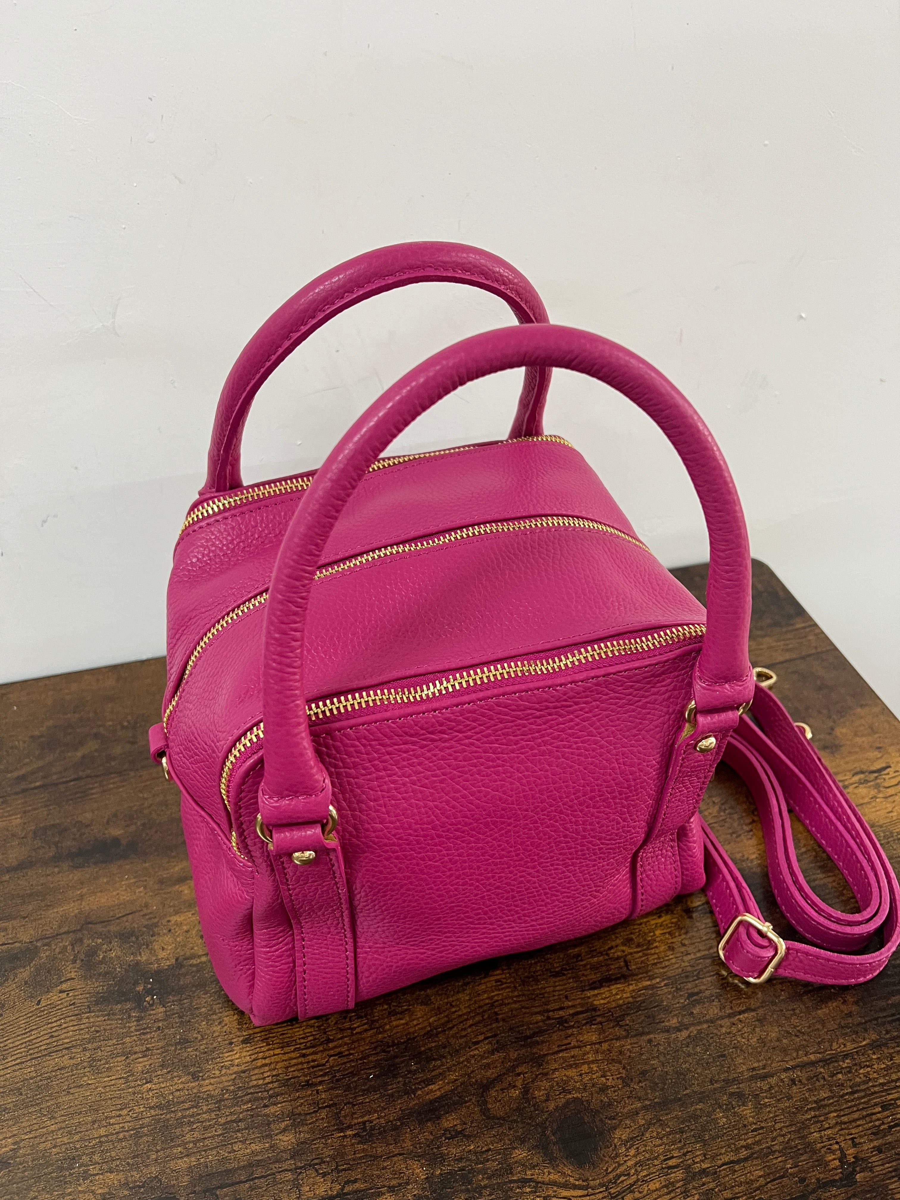 Country ab quadrotta z monocolore fucsia