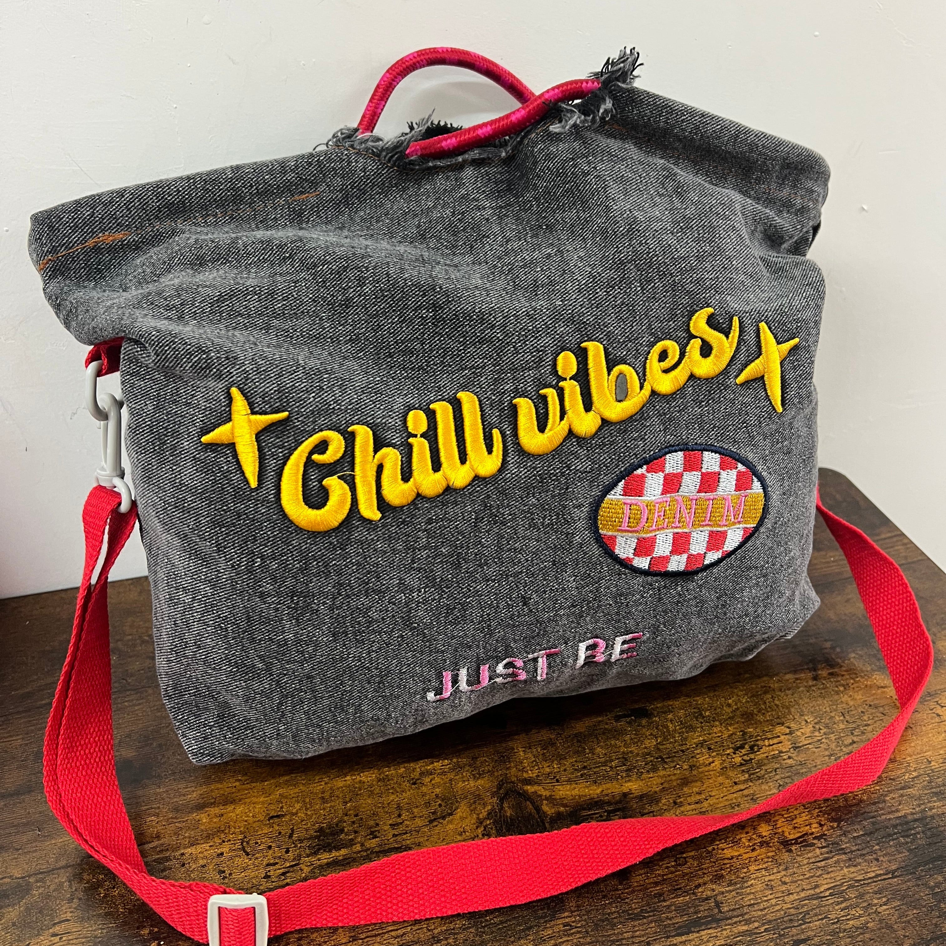 Shopper denim black chill vibes
