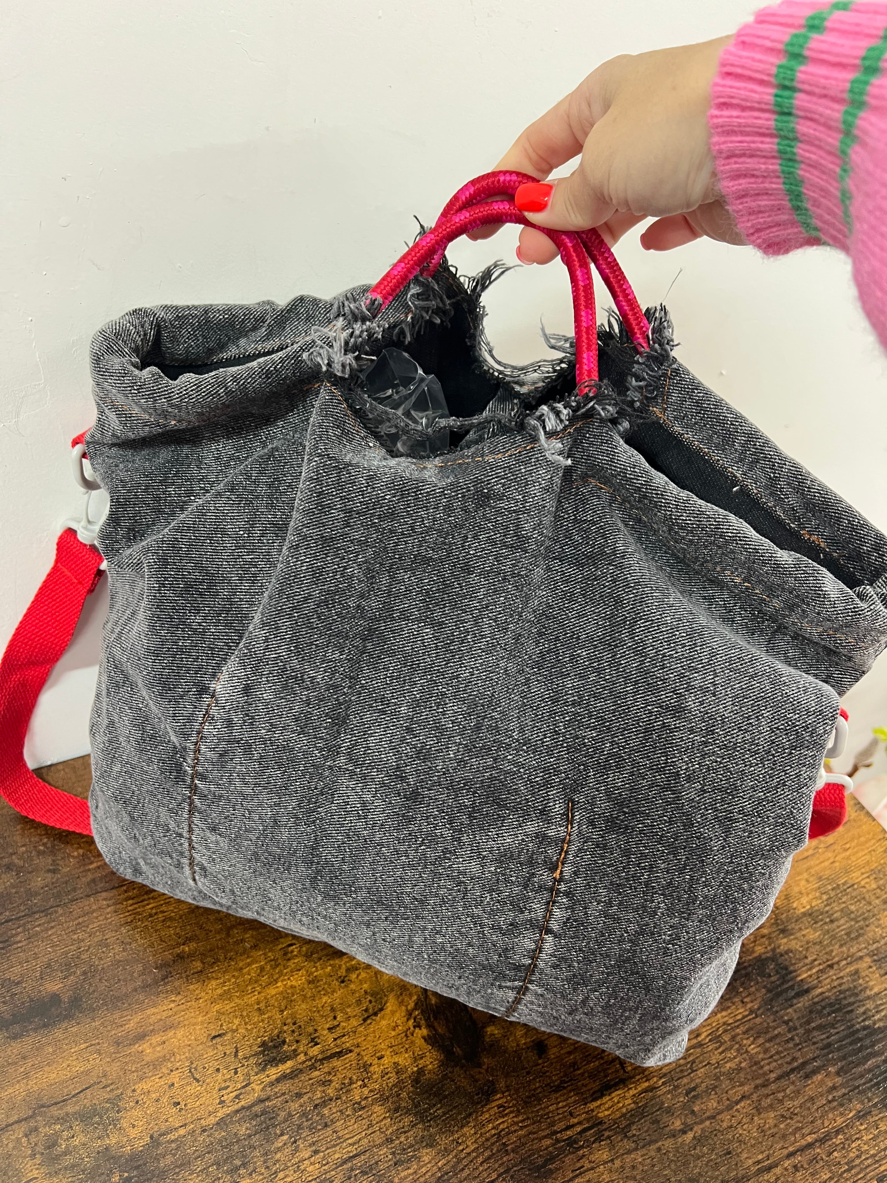 Shopper denim black chill vibes
