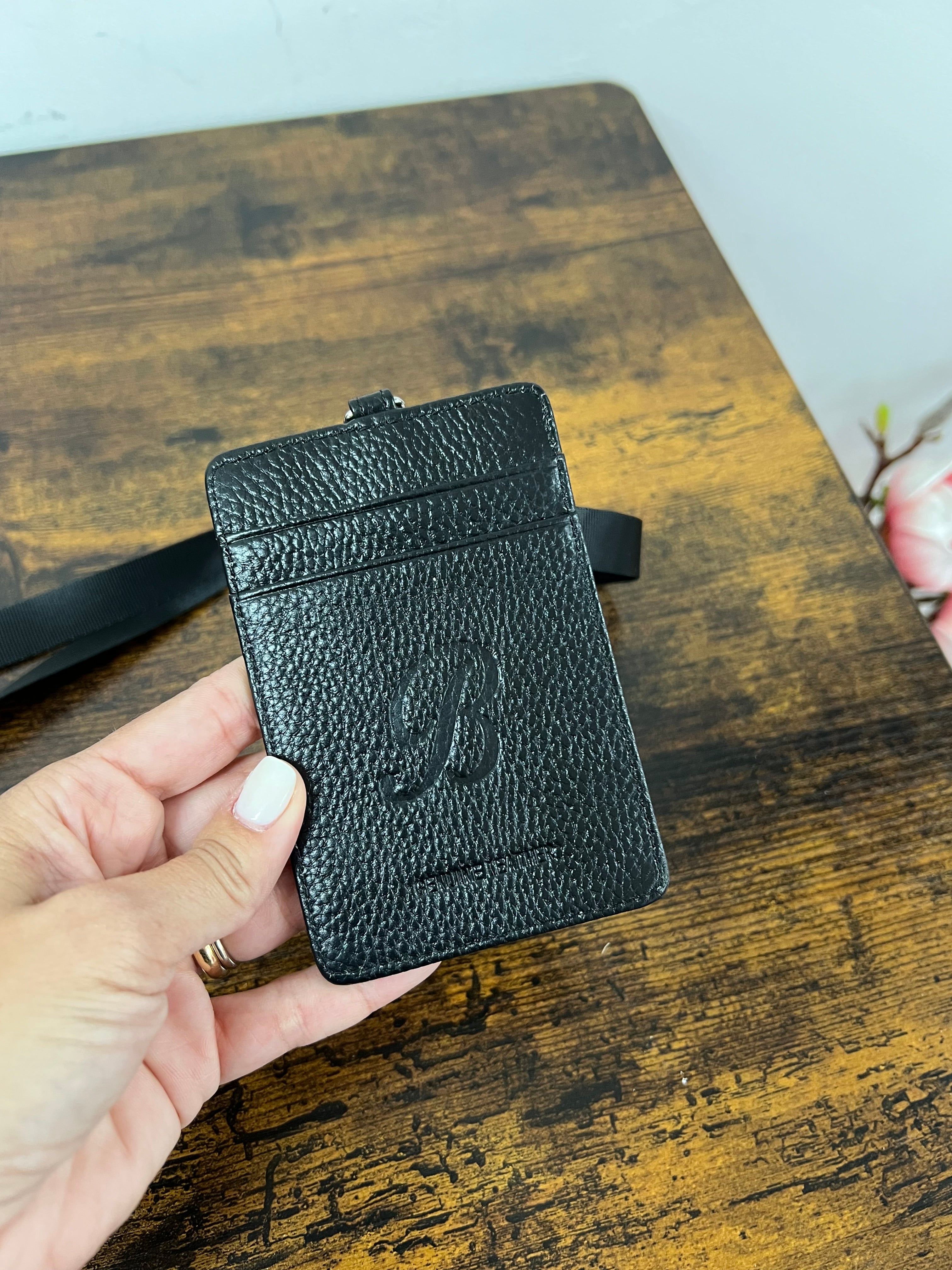 Black badge holder