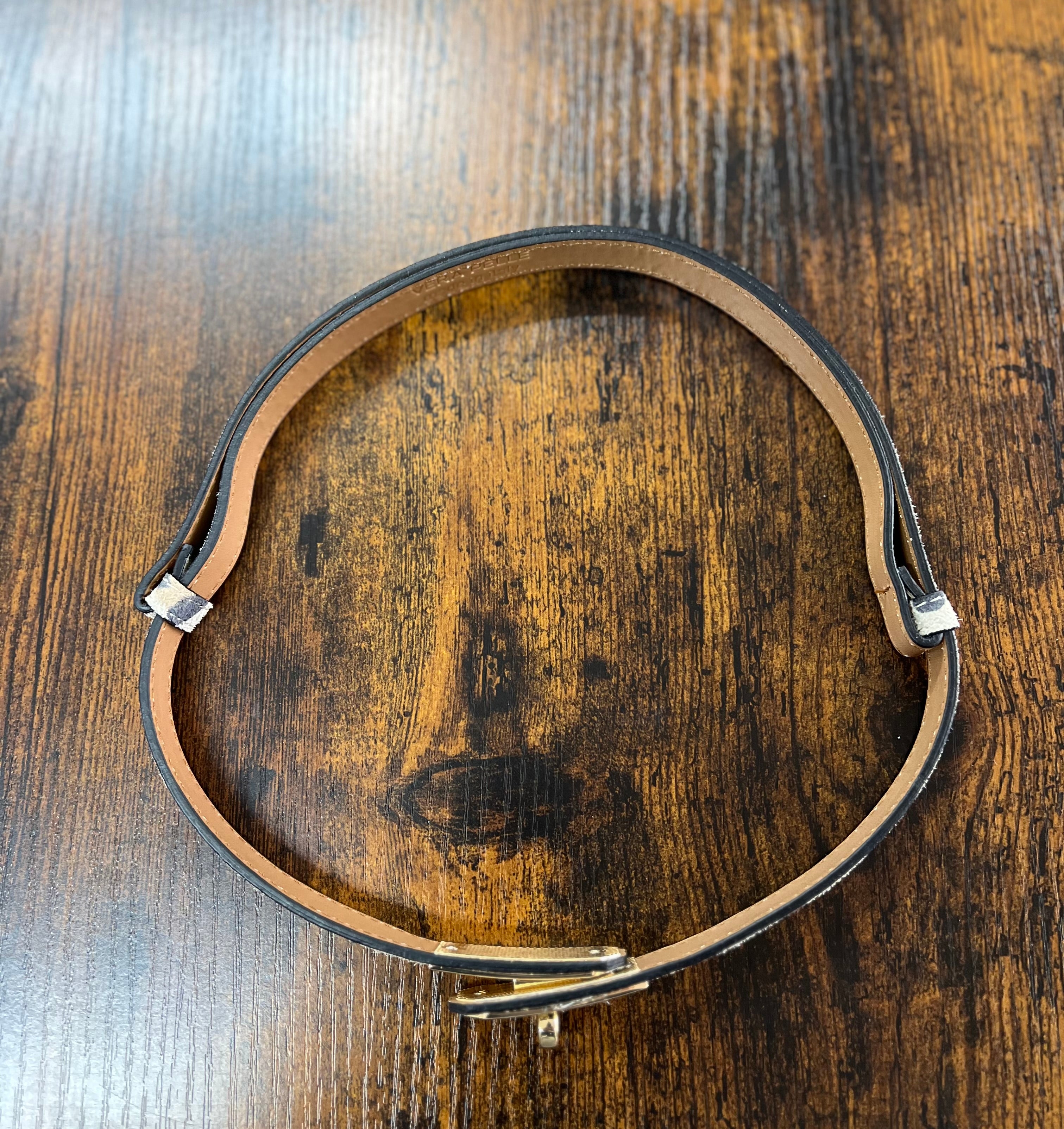 Cintura senza buchi suede mac tortora