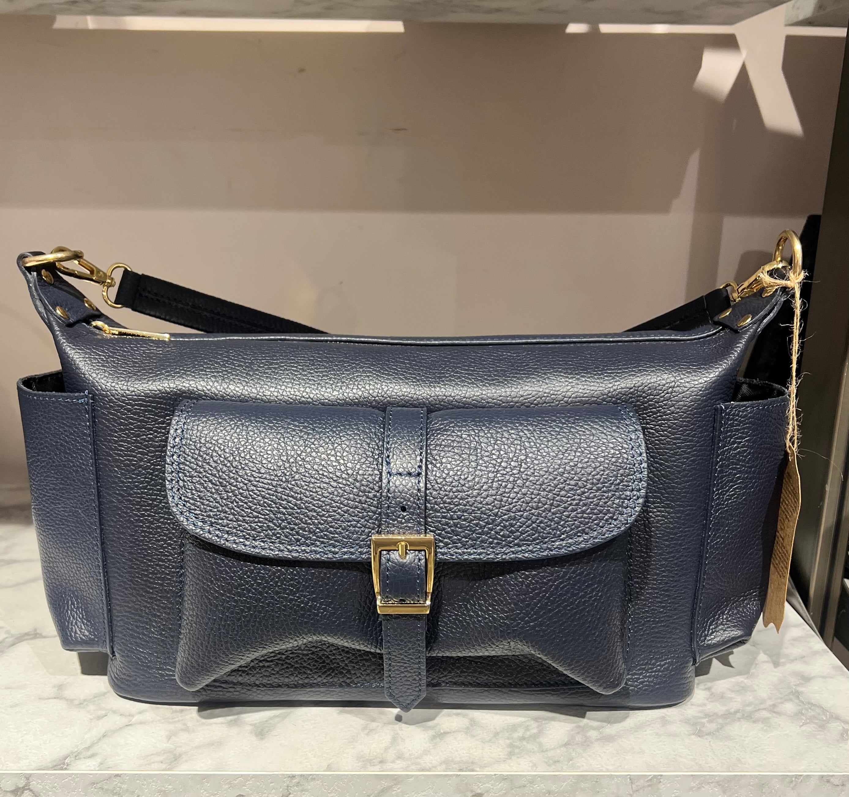 Mega baguette blu navy