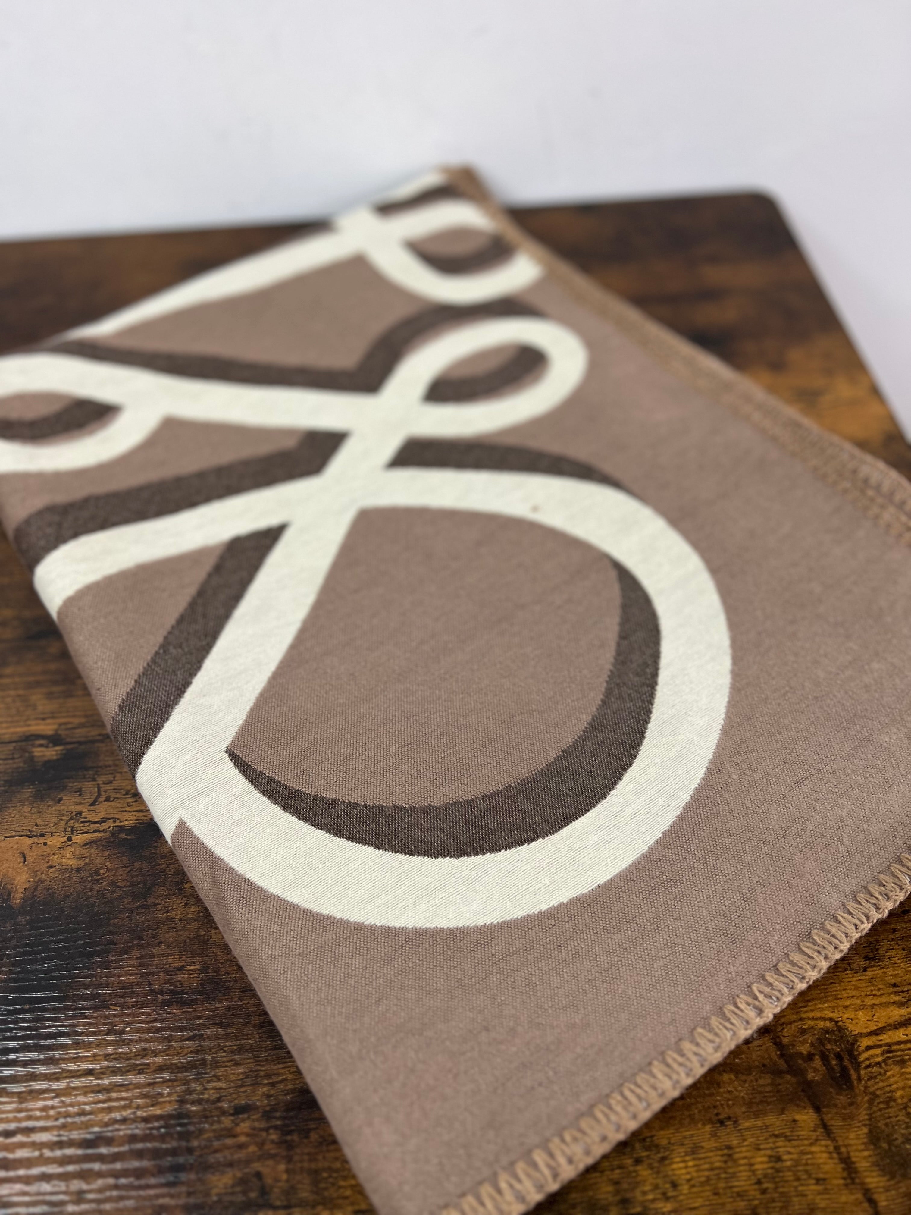 Sciarpona misto cachemire onde testa di moro