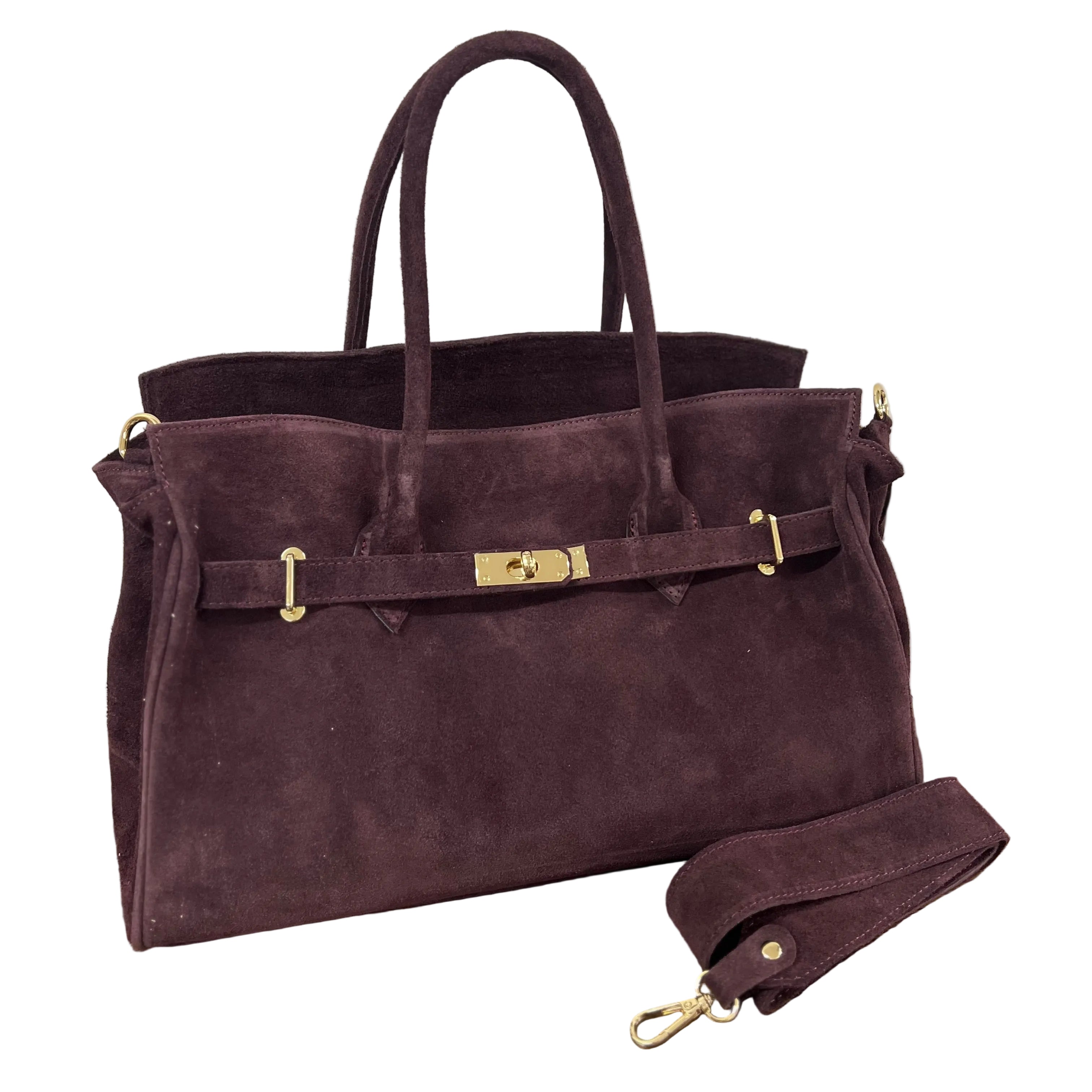 Shopper horse suede basic vinaccia