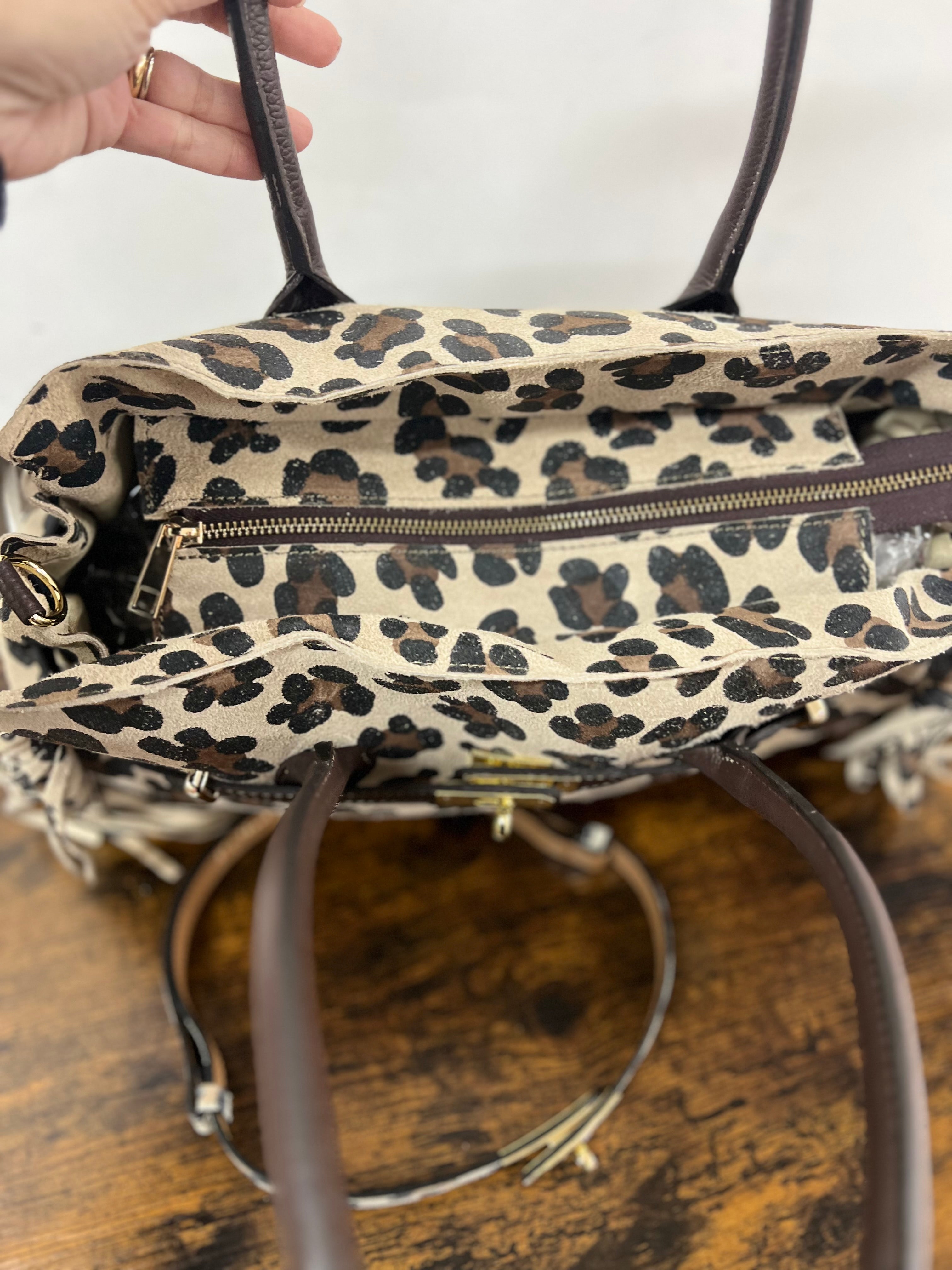 Shopper horse suede mac e cintura suede