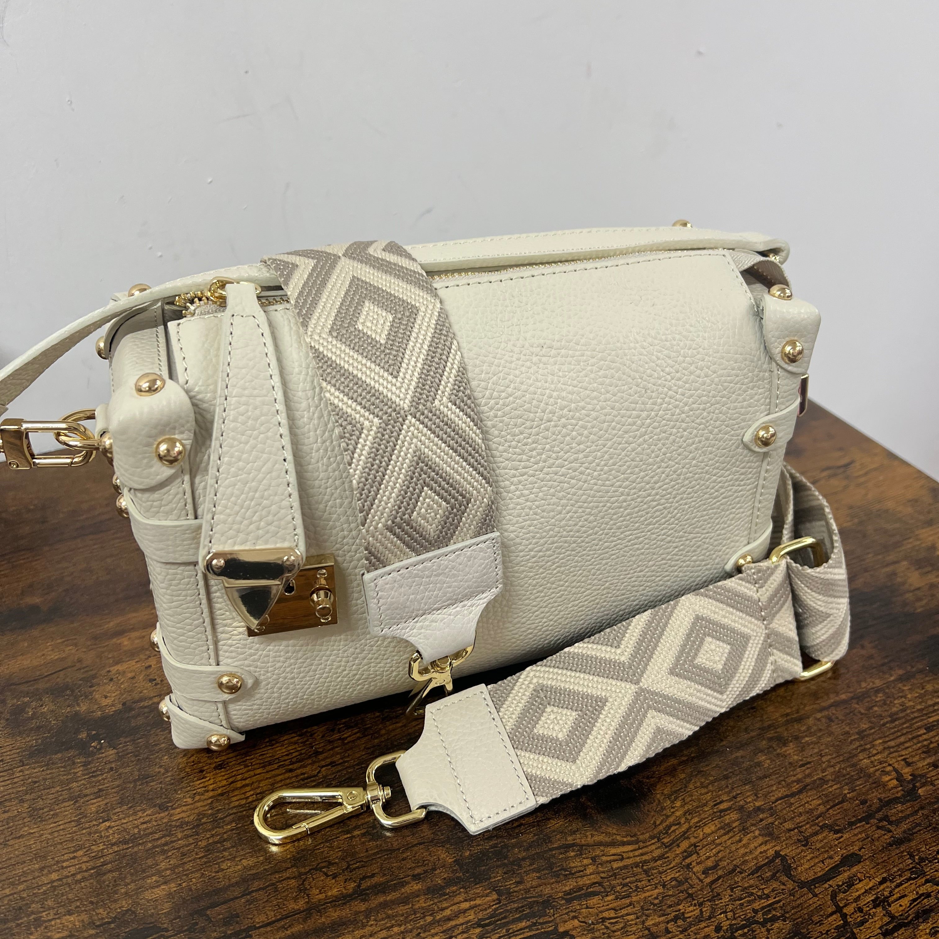 Tracolla rombo panna