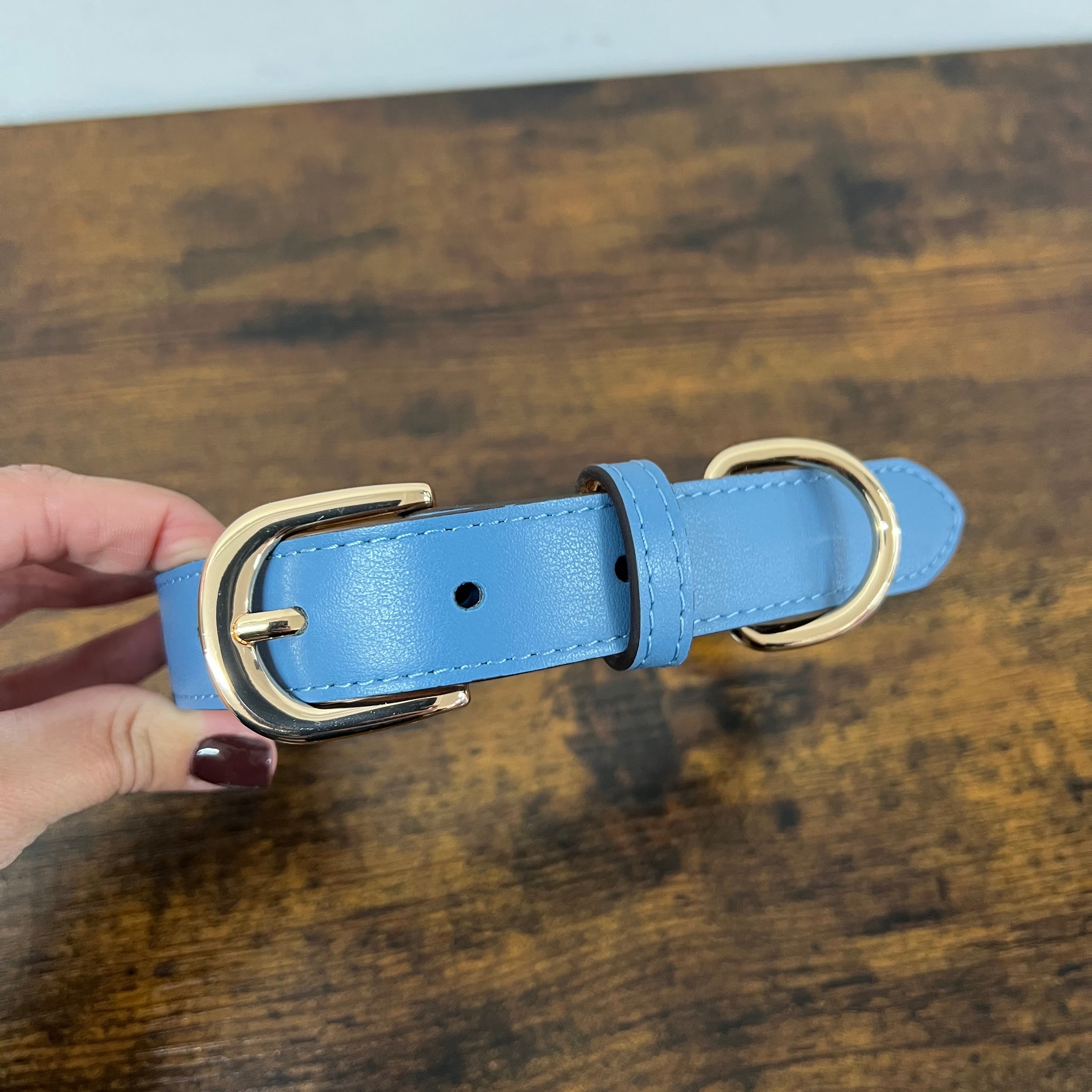 Collare in vera pelle avio