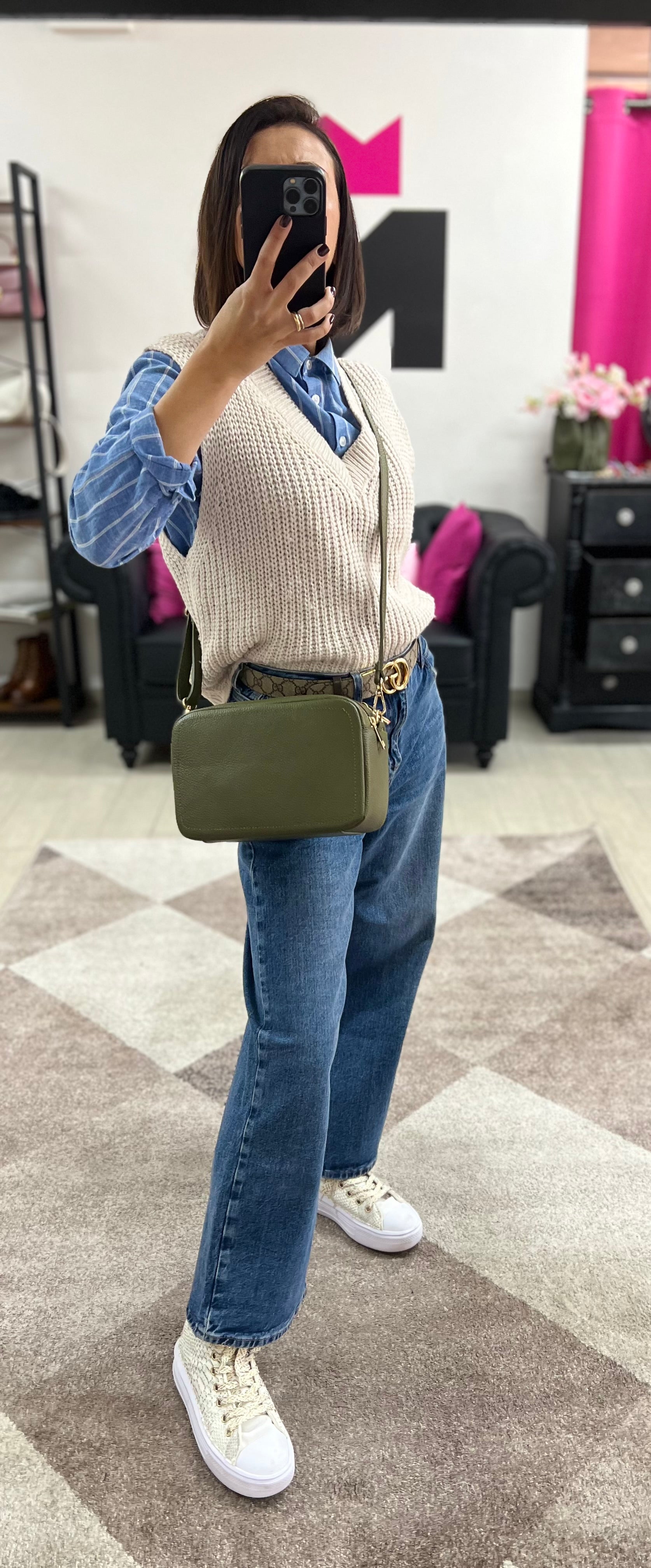 Camerabag maxi verde militare