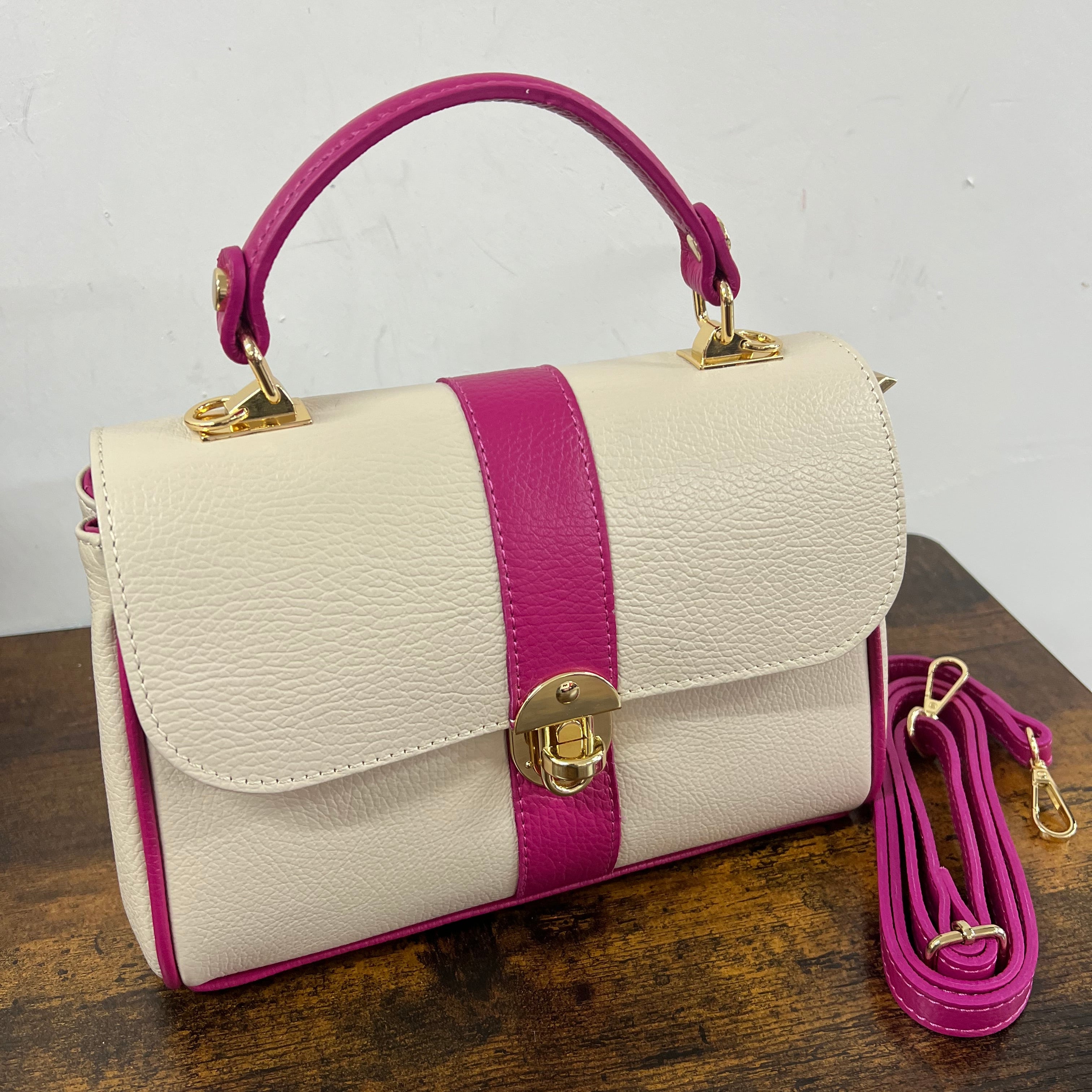 Valigetta Trilly panna e fucsia