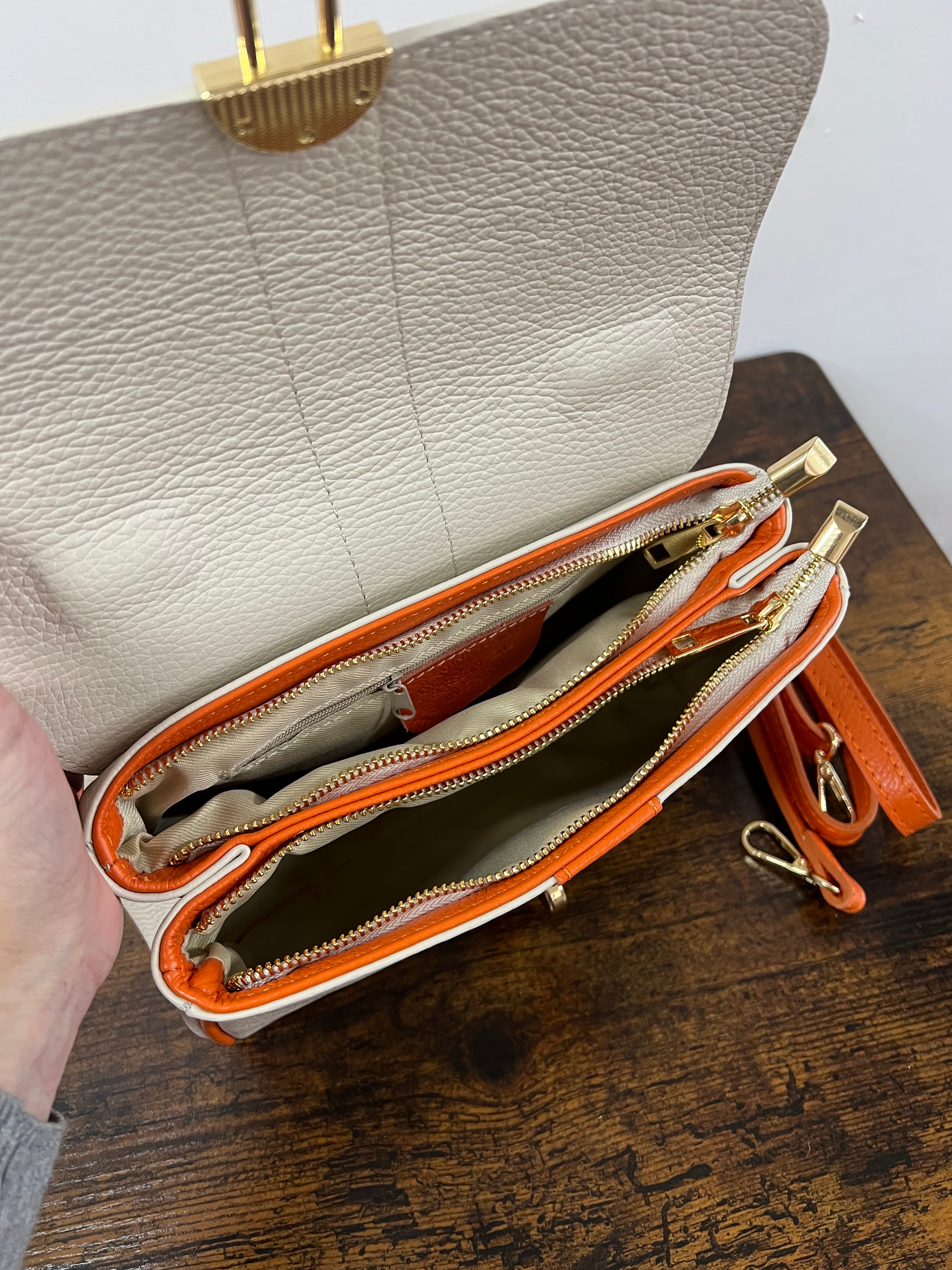 Valigetta Trilly panna e arancio