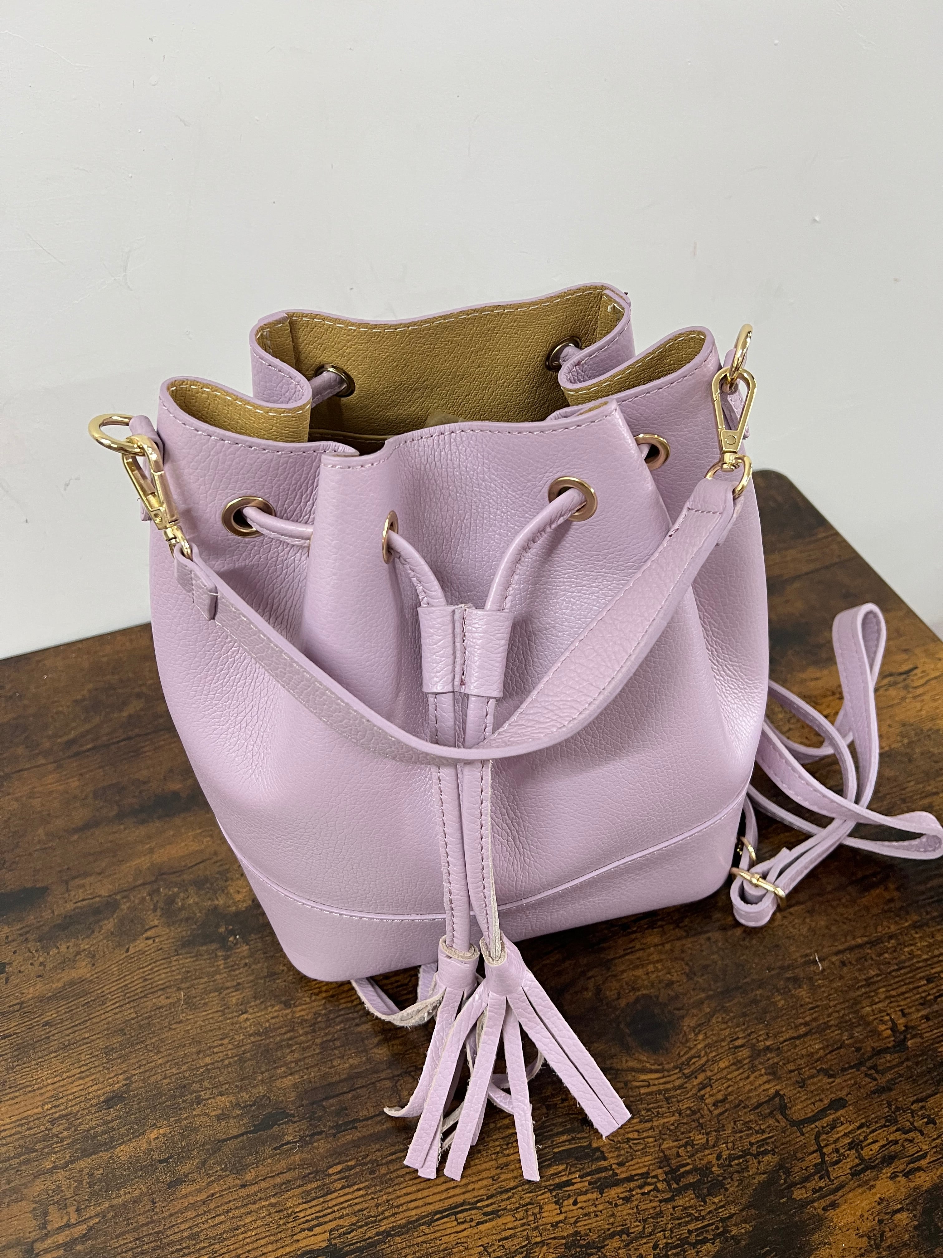 Sacchetto frange maxi lilla