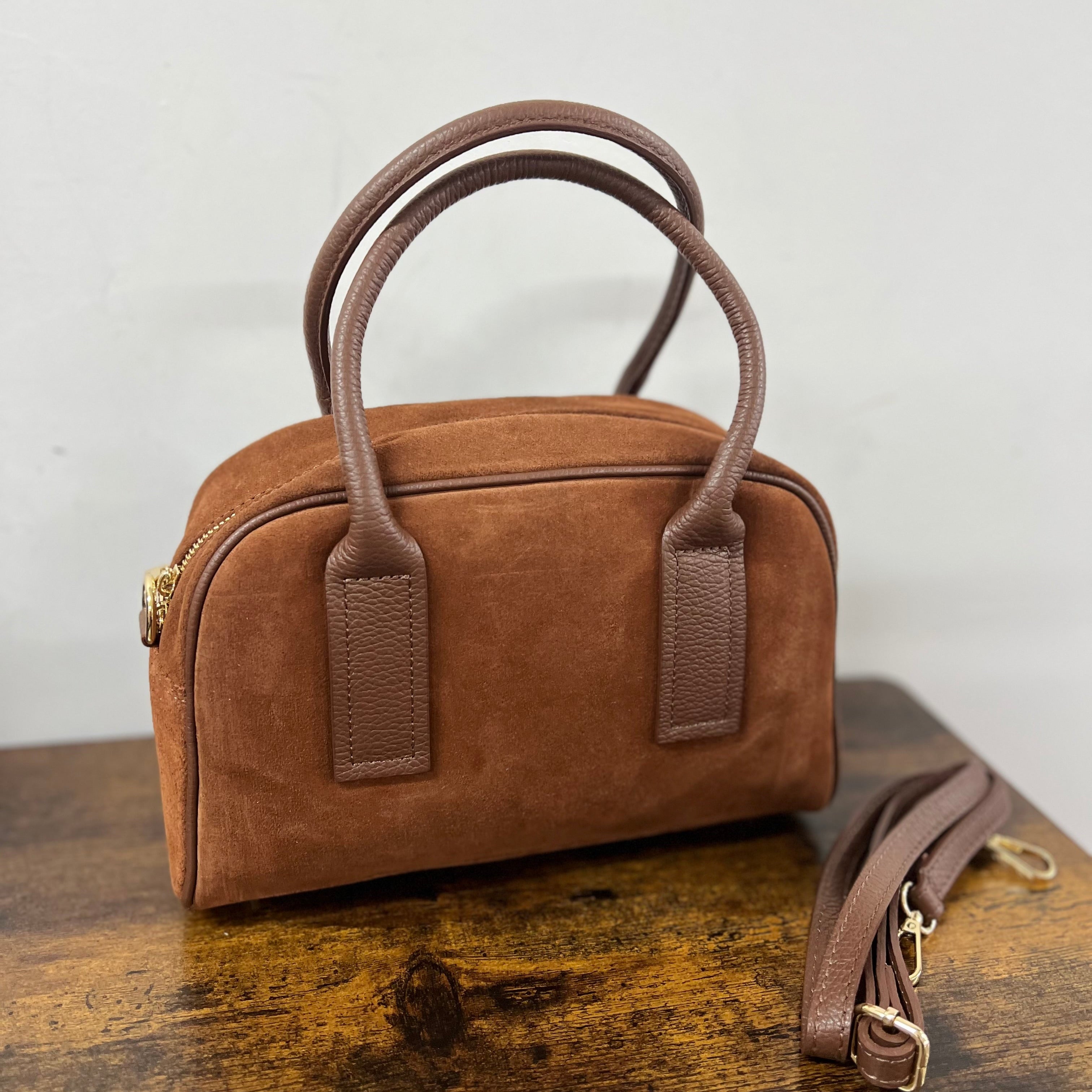 Valigetta Roberta scam cuoio scuro