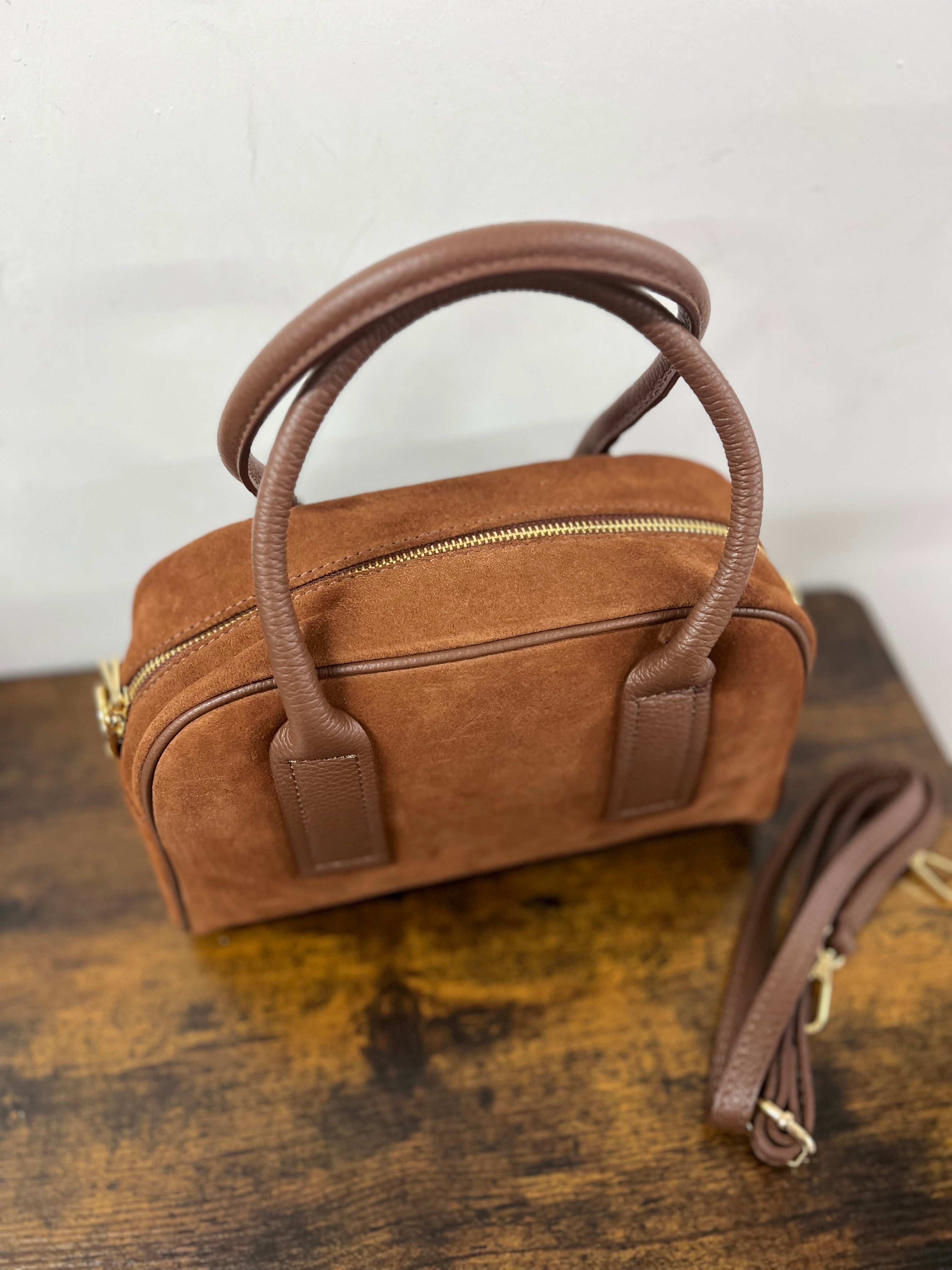 Valigetta Roberta scam cuoio scuro