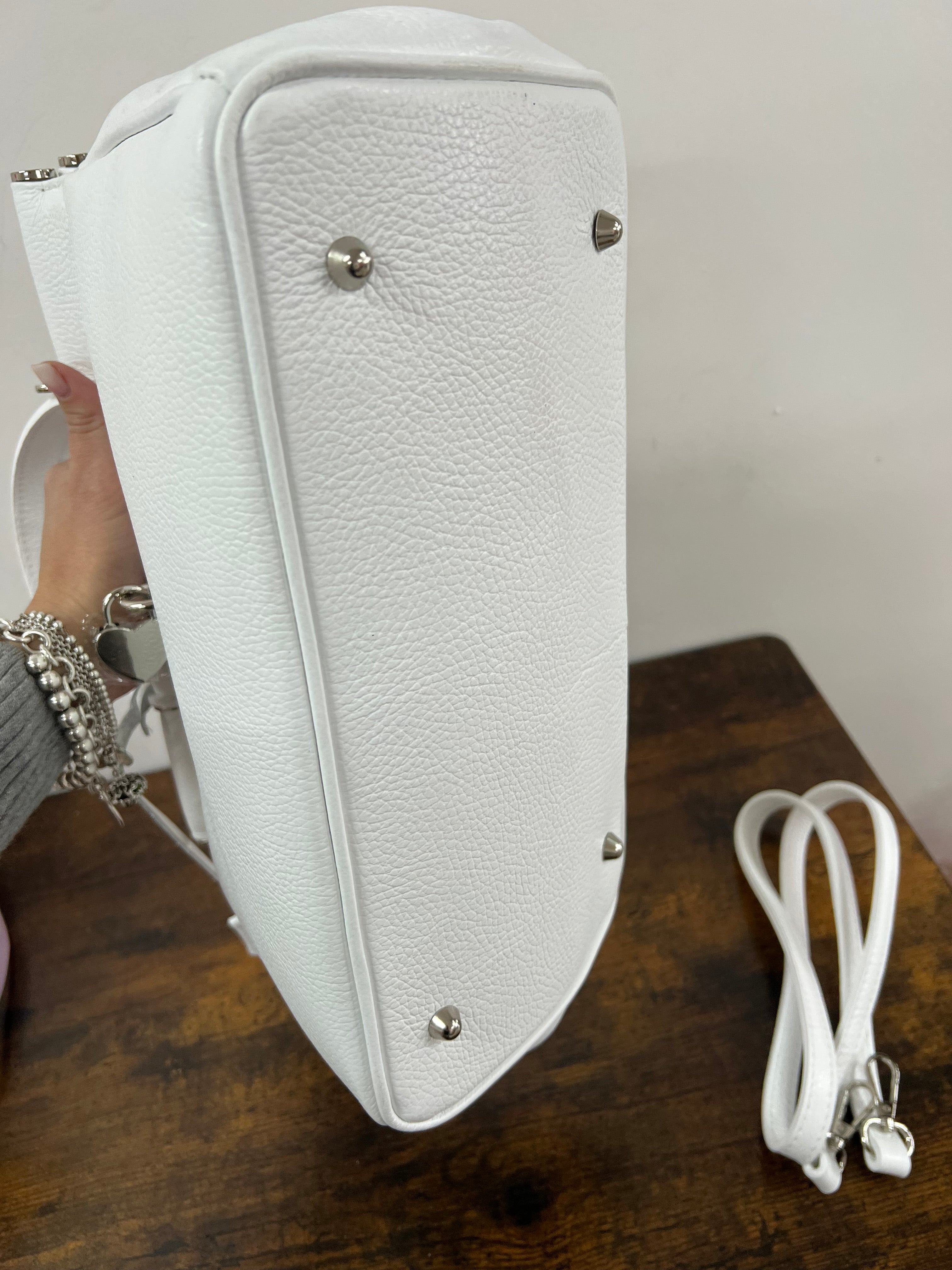 Tote mini cuore bianco