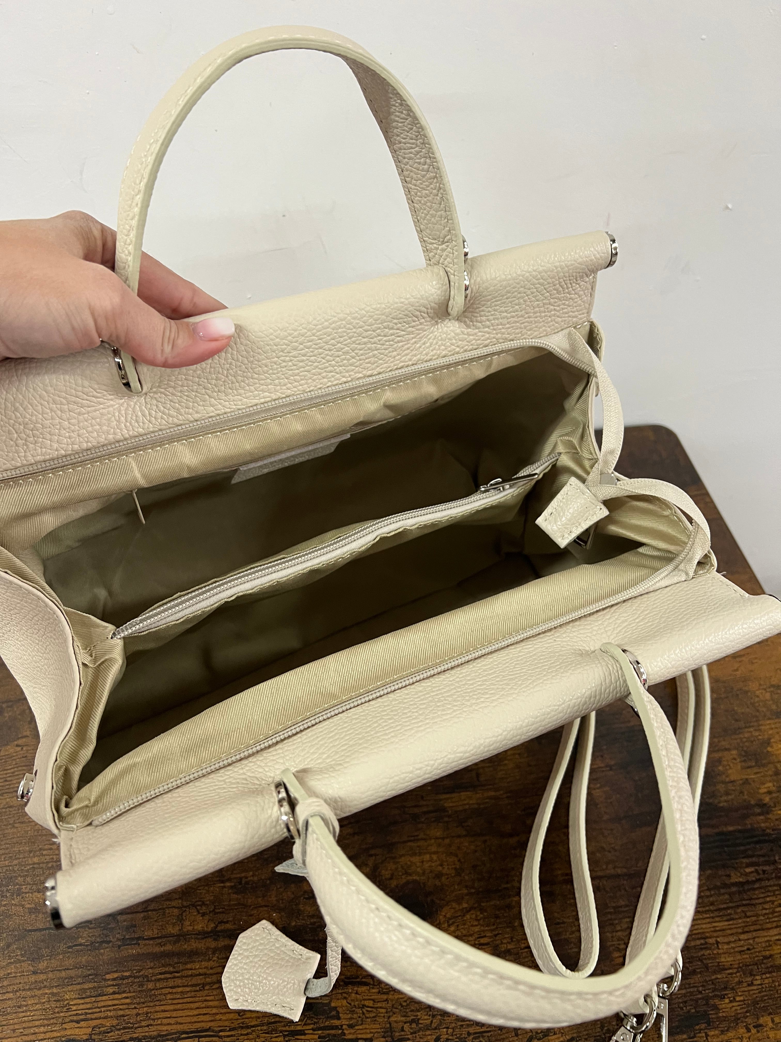 Tote mini cuore panna