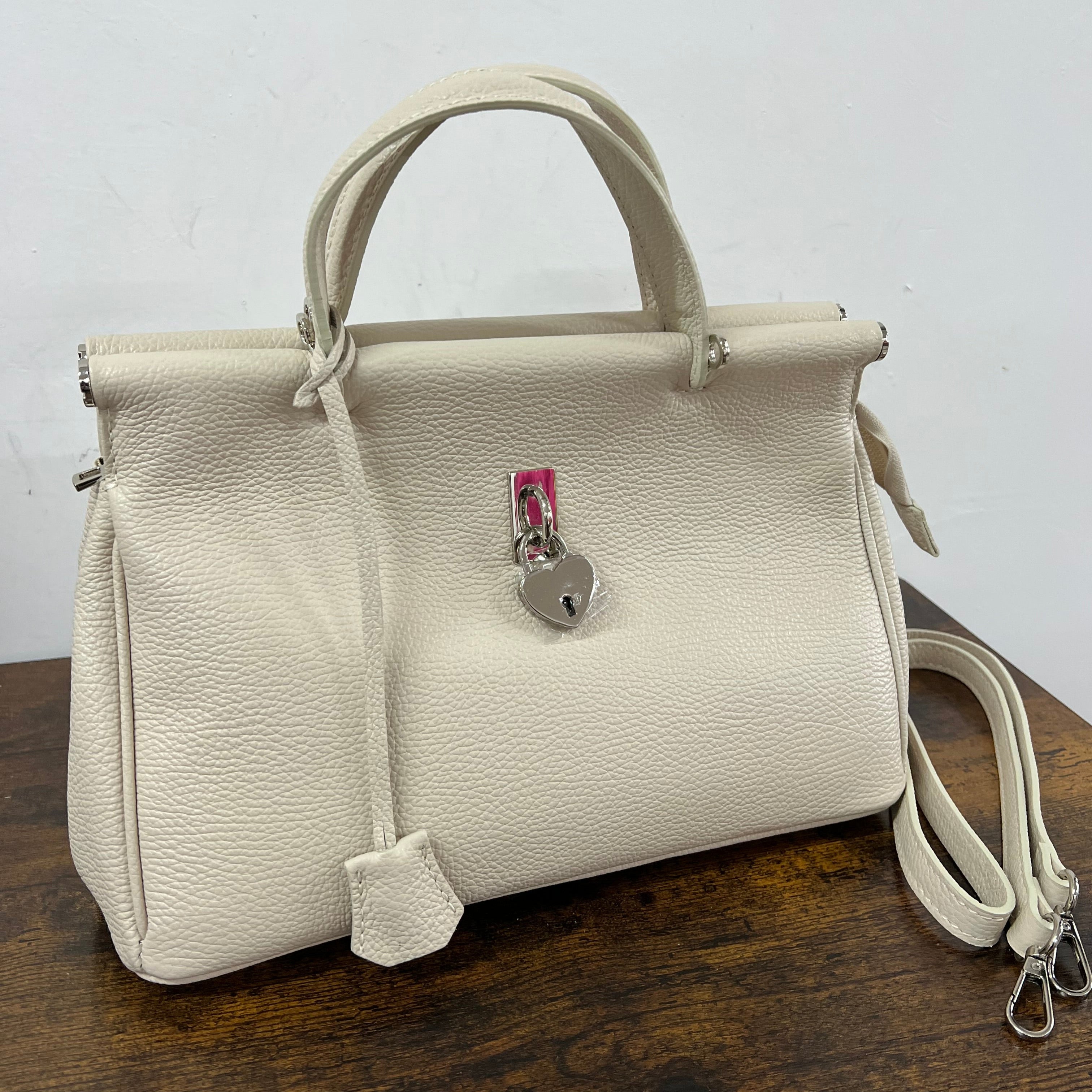 Tote mini cuore panna