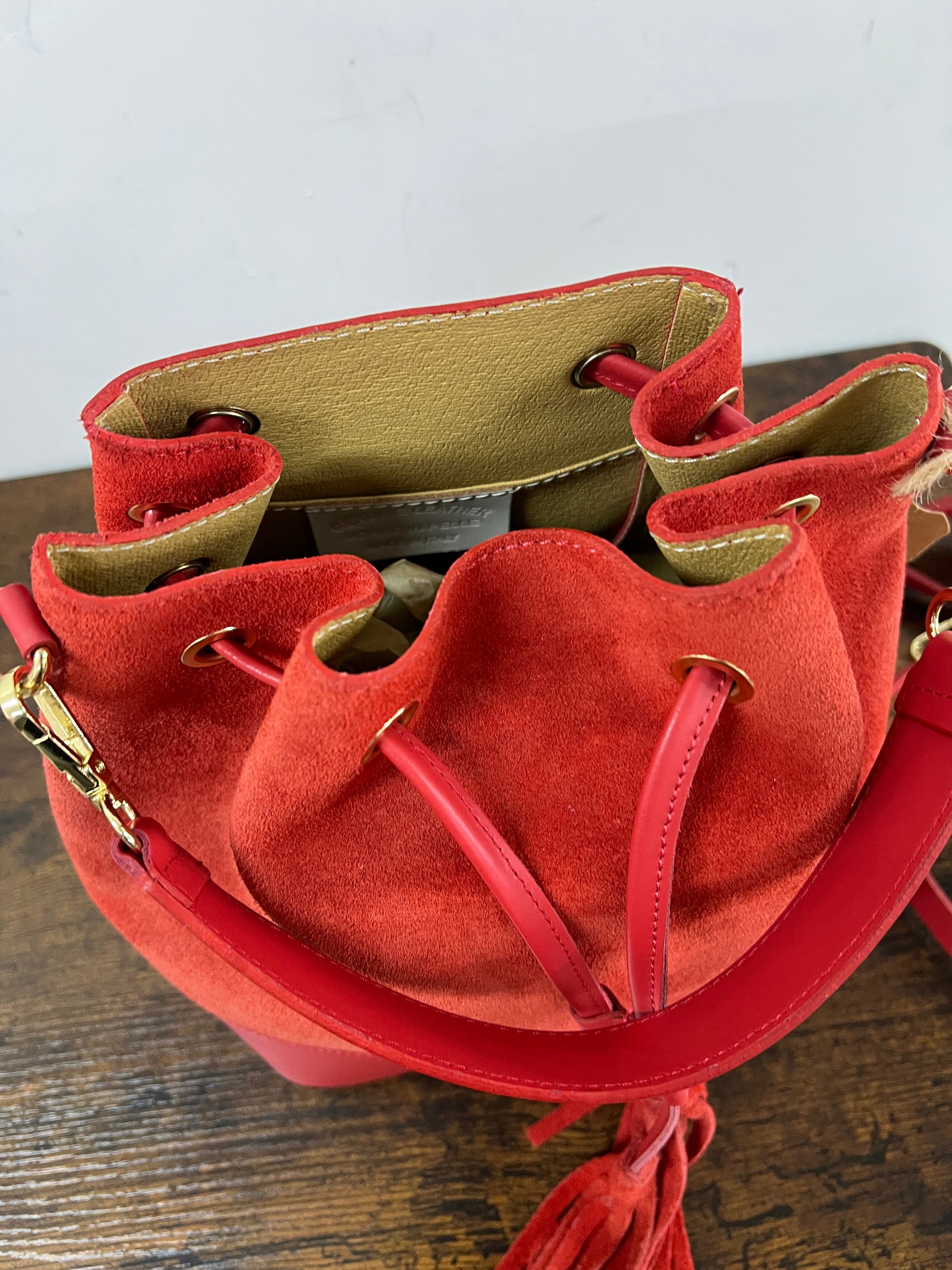 Sacchetto maxi scam rosso arancio limited edition