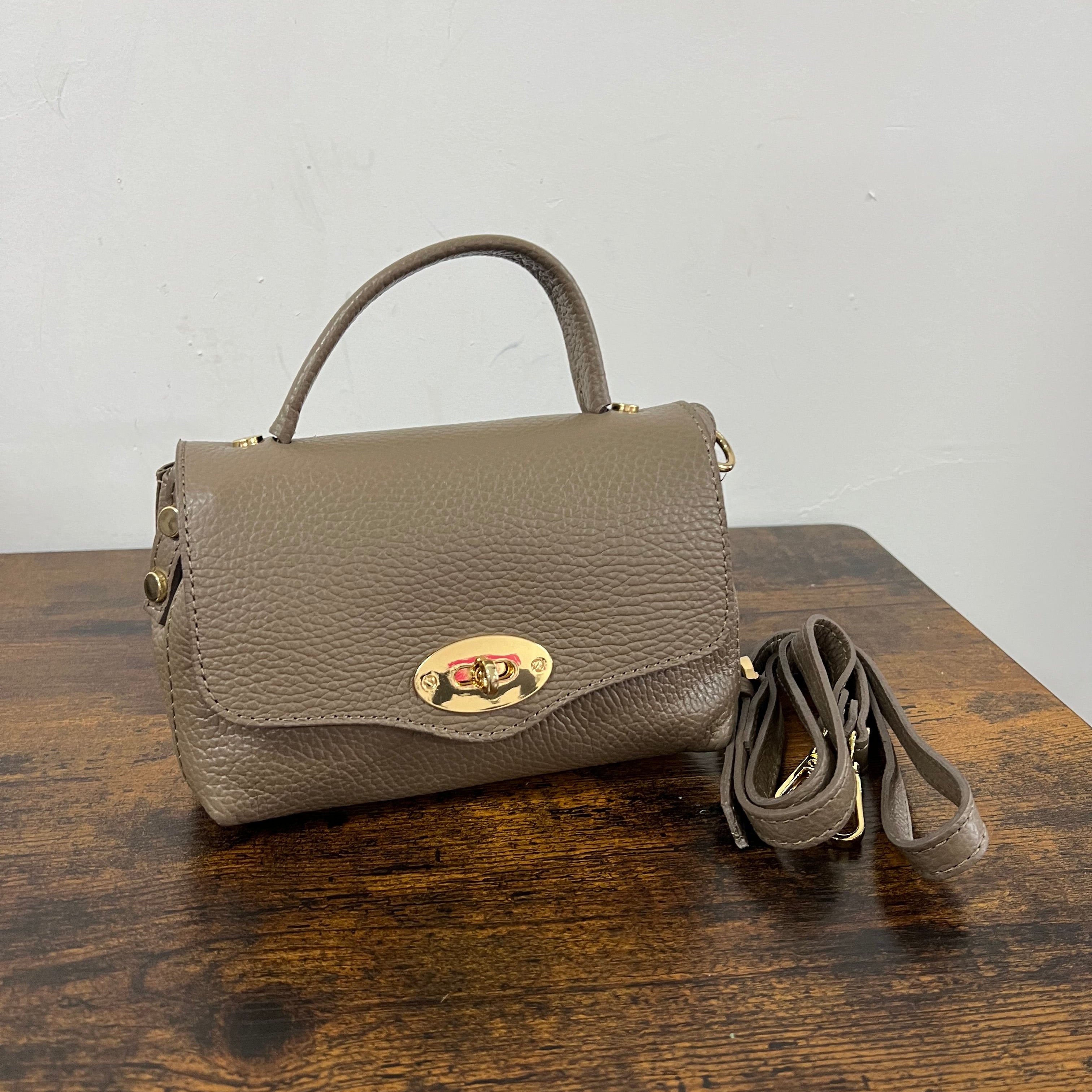 Country bag monocolore z pocket fango