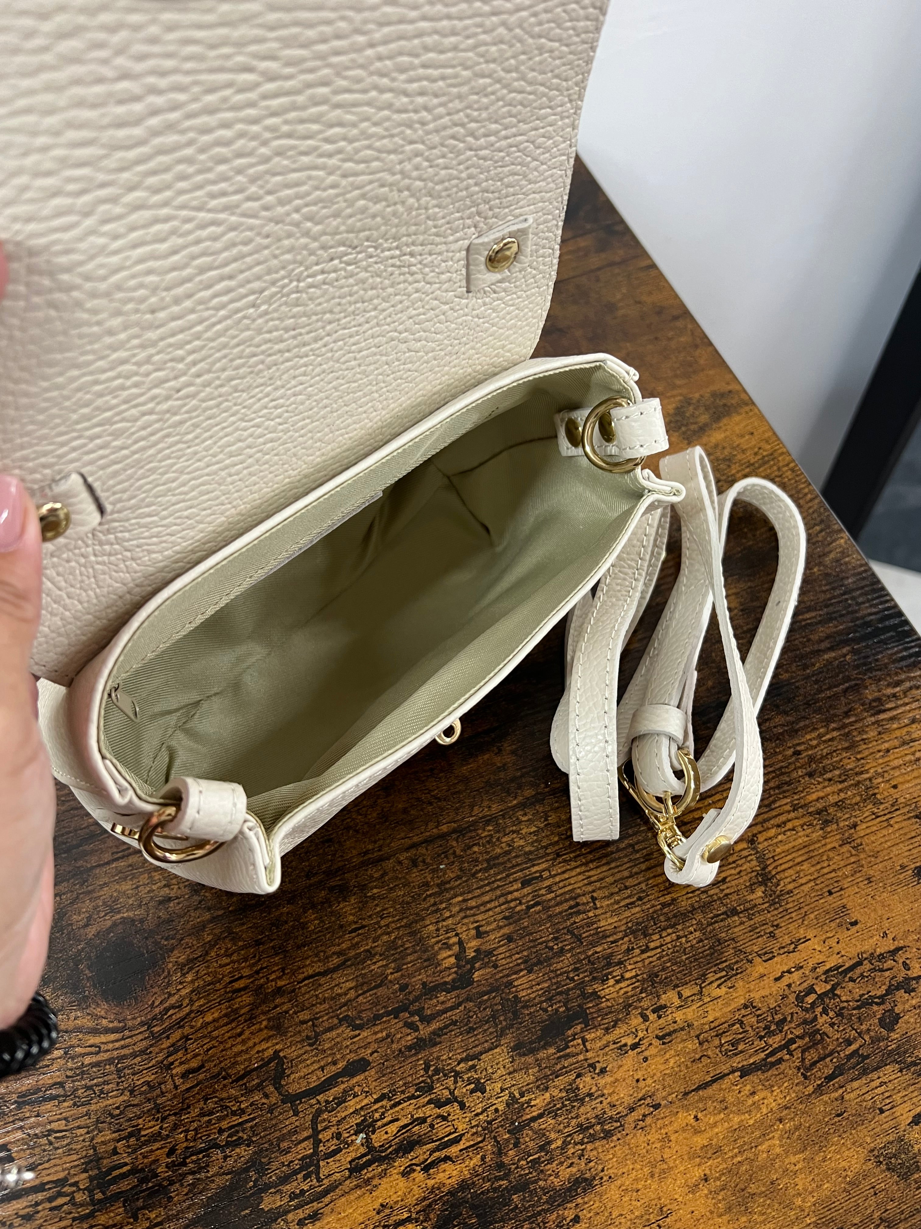 Country bag monocolore z pocket panna