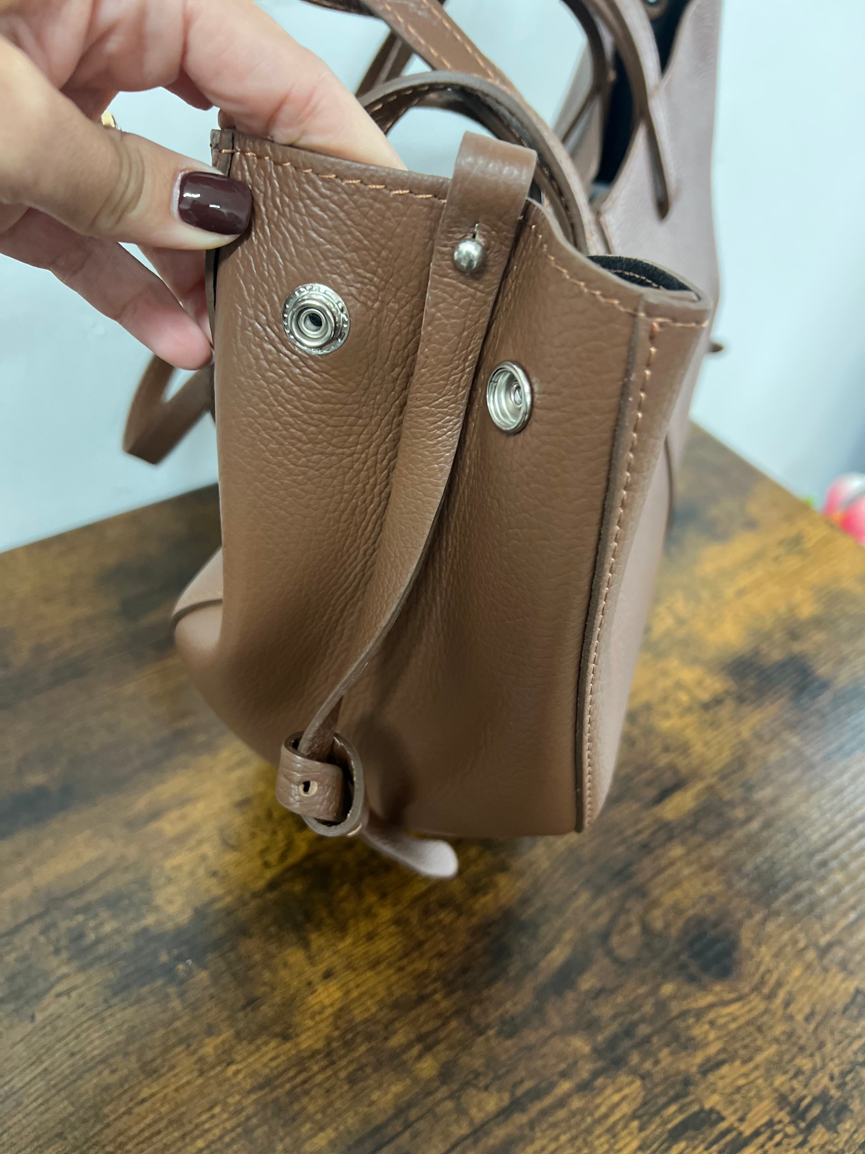 LILI chocolate shopper bag