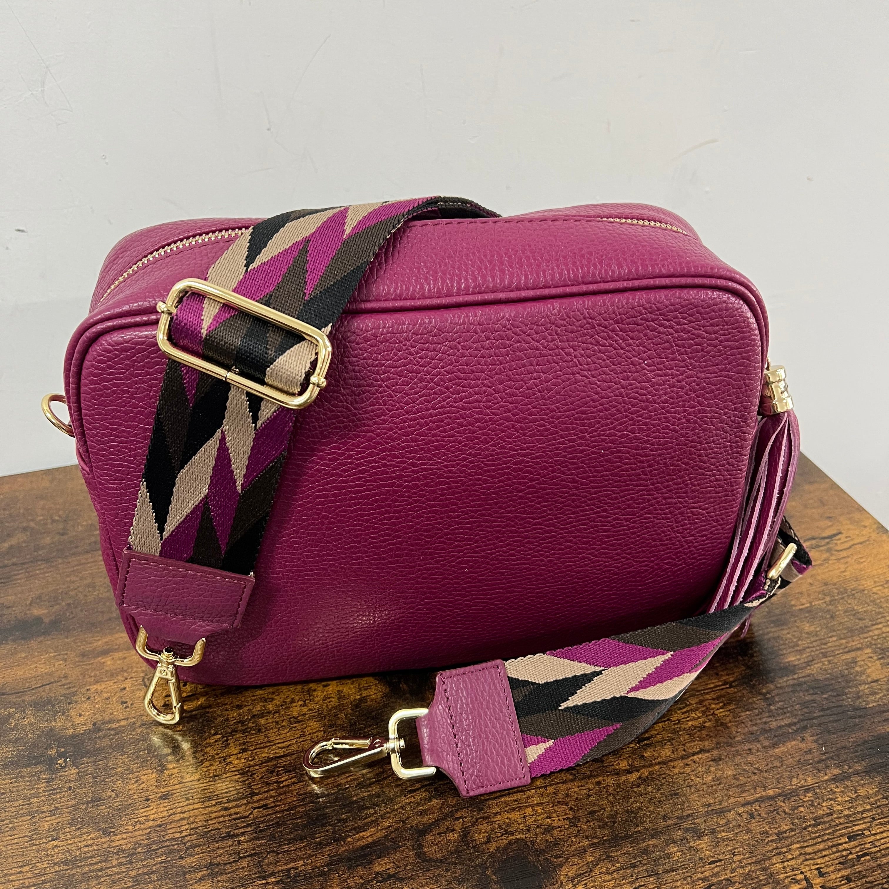 Tracolla TRIS amaranto