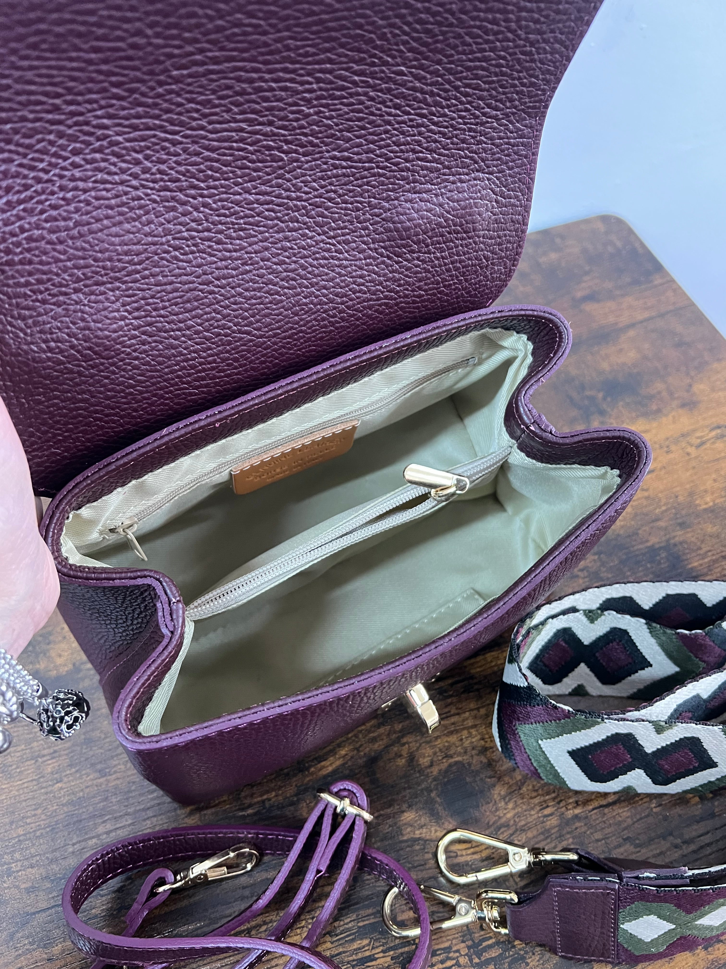 Clarissa mini bordeaux e trac geo