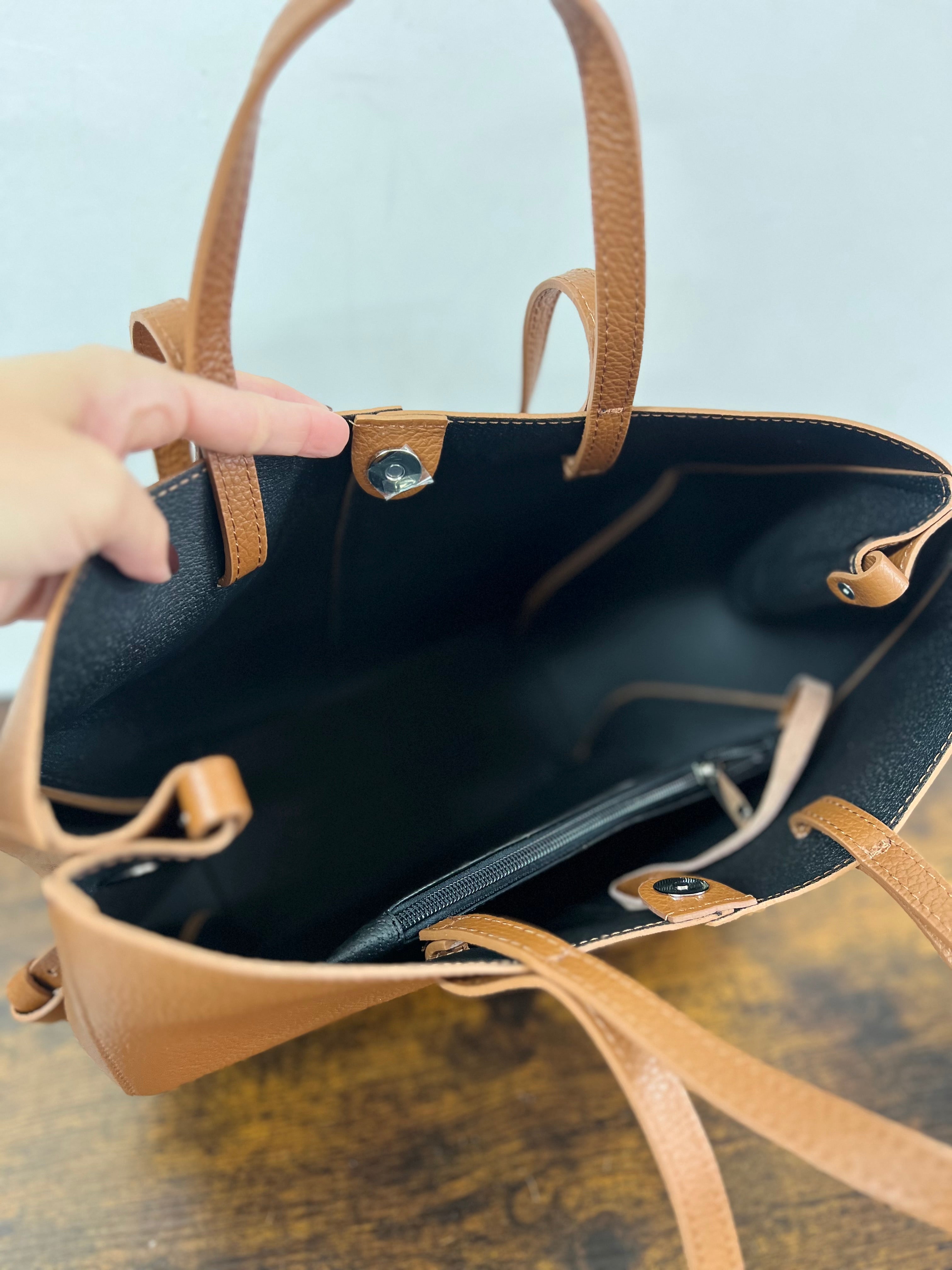 Shopper LILI cuoio scuro