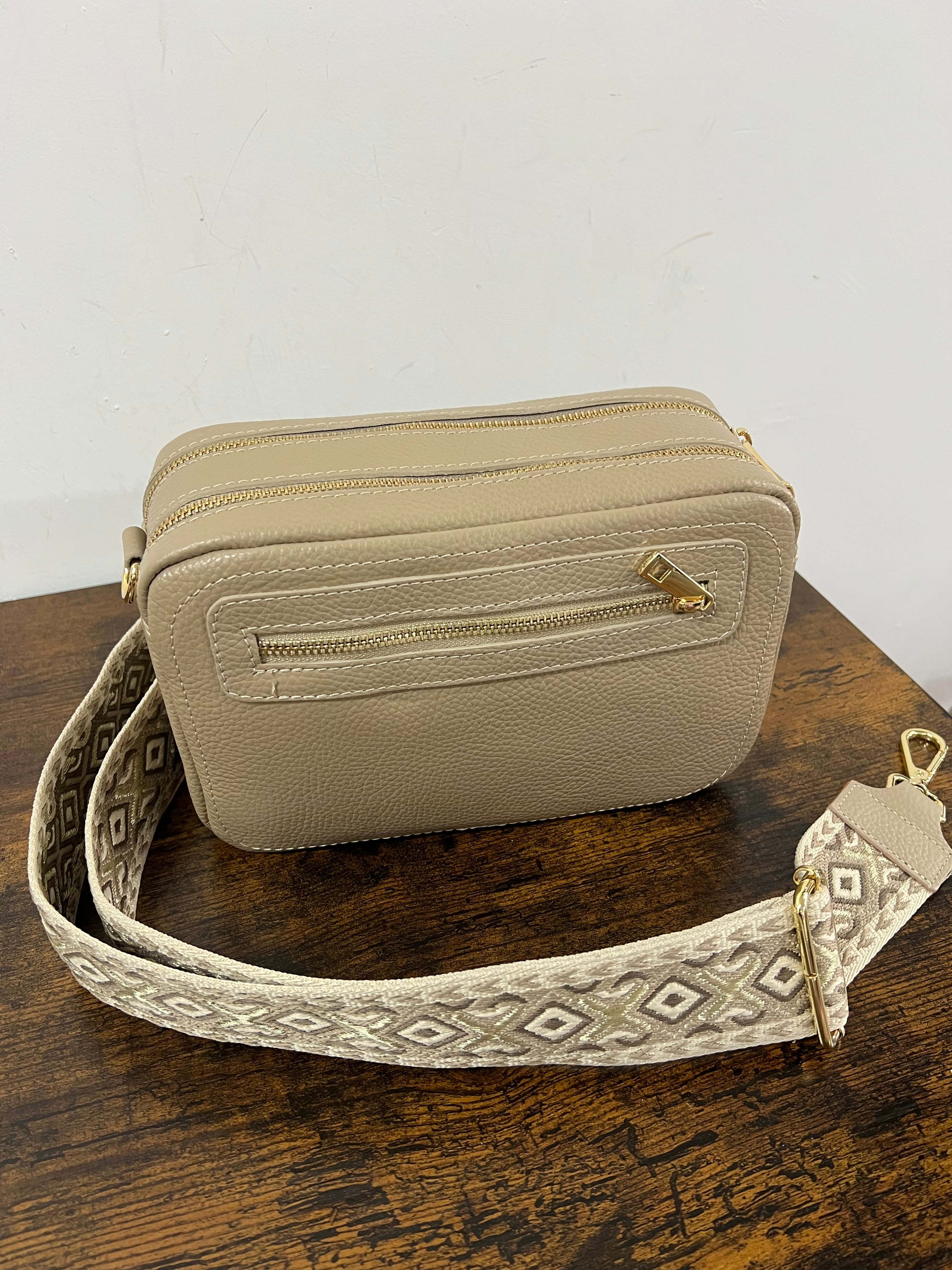 Camerabag maxi tortora e trac sandy