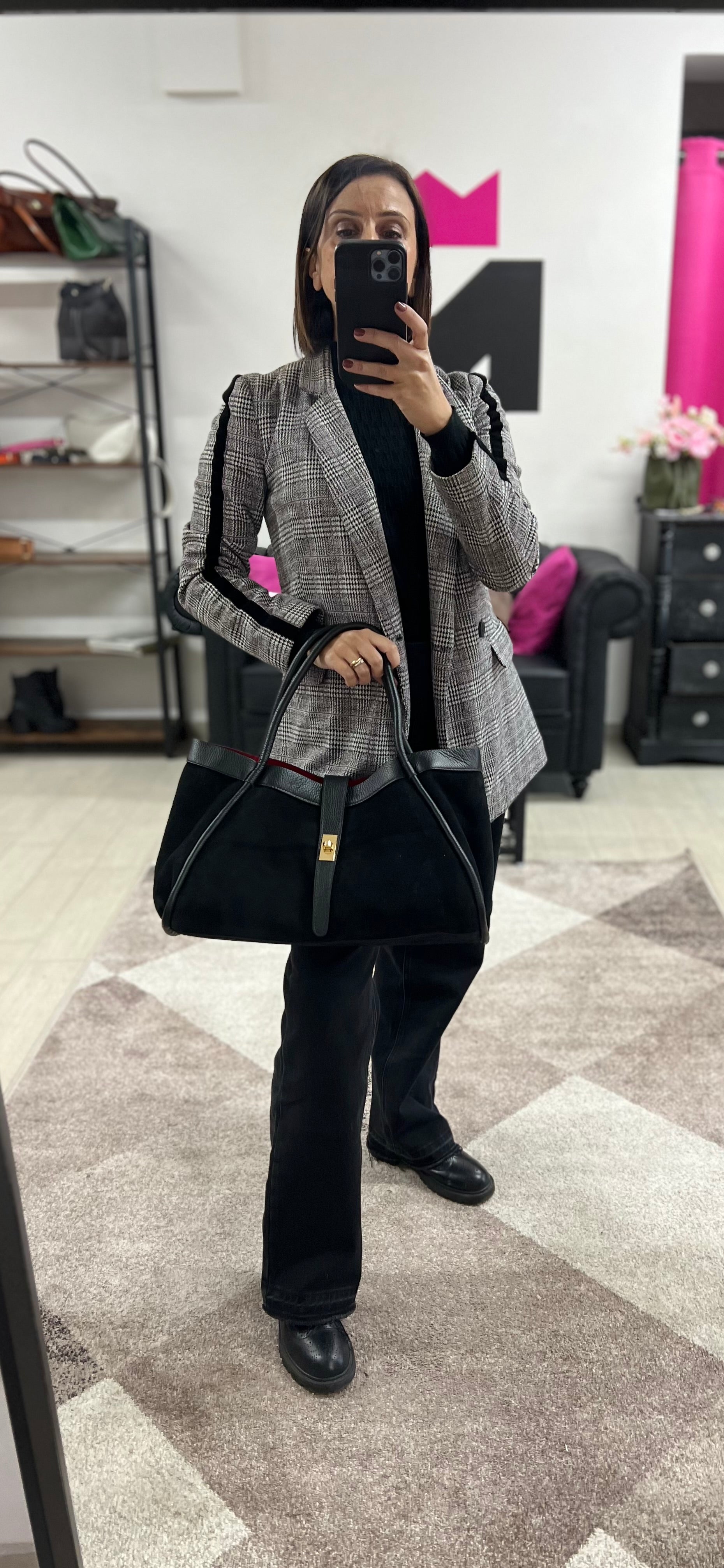 Black suede Jasmine