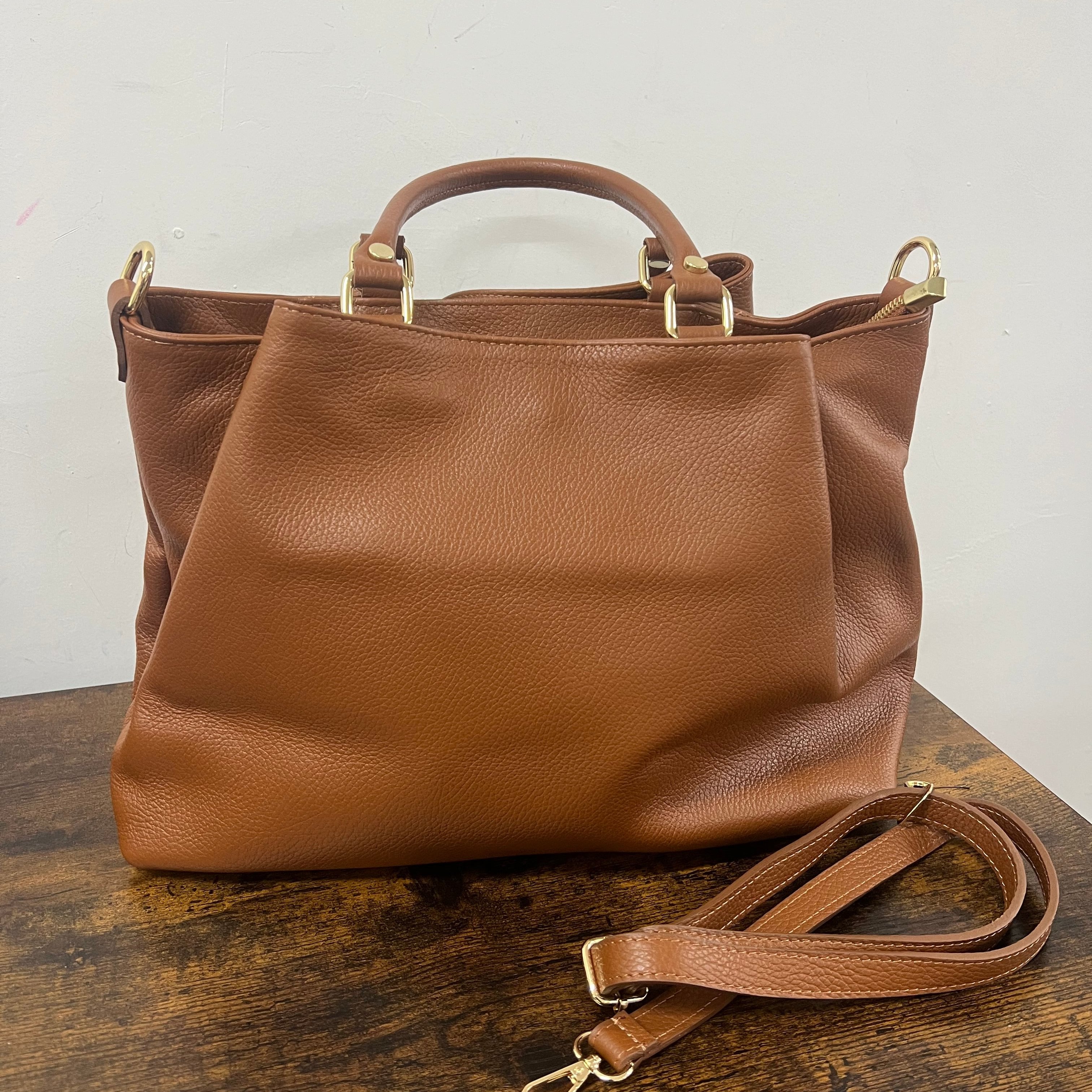 Tote Melanie cuoio scuro