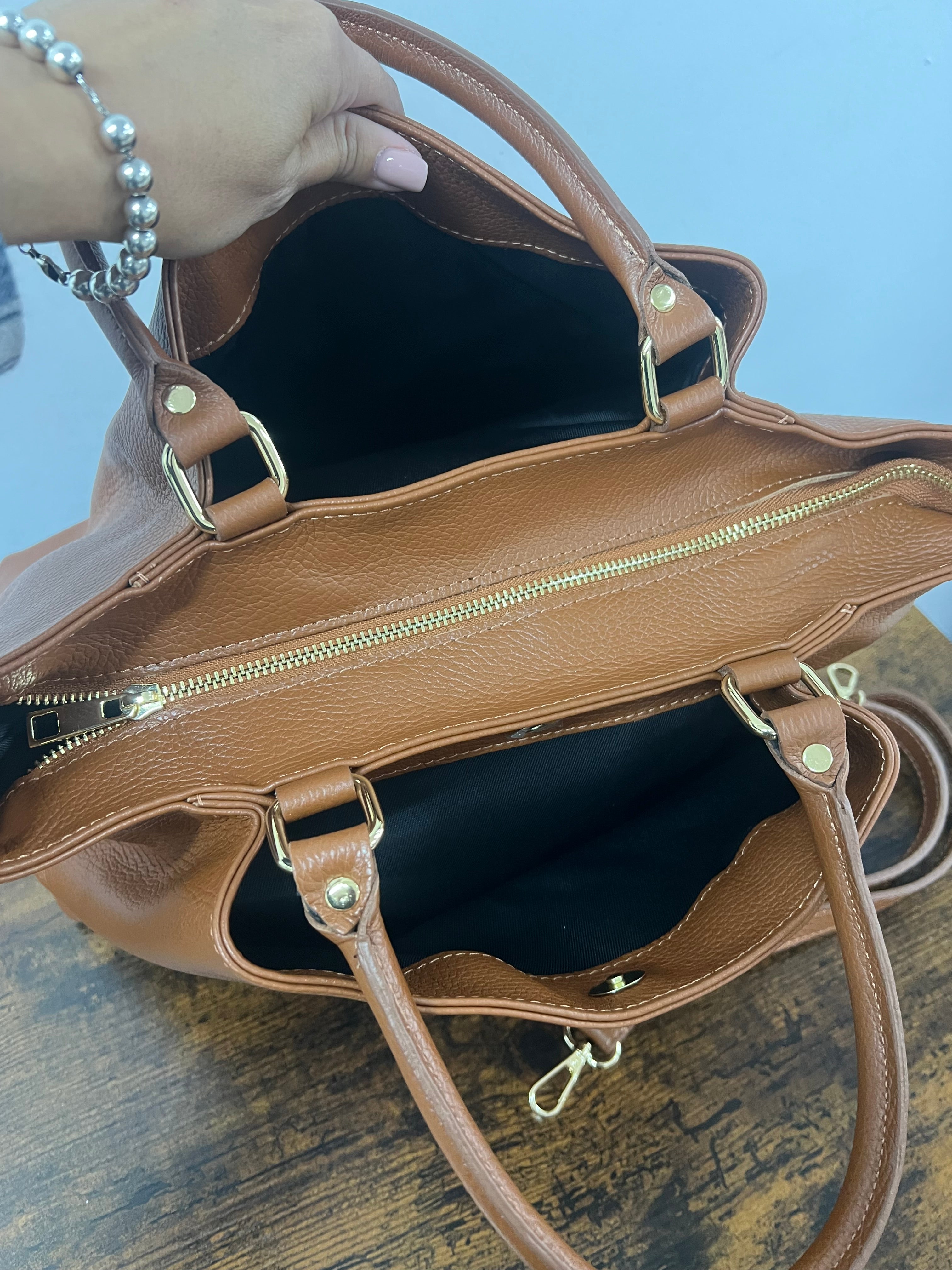 Tote Melanie cuoio scuro