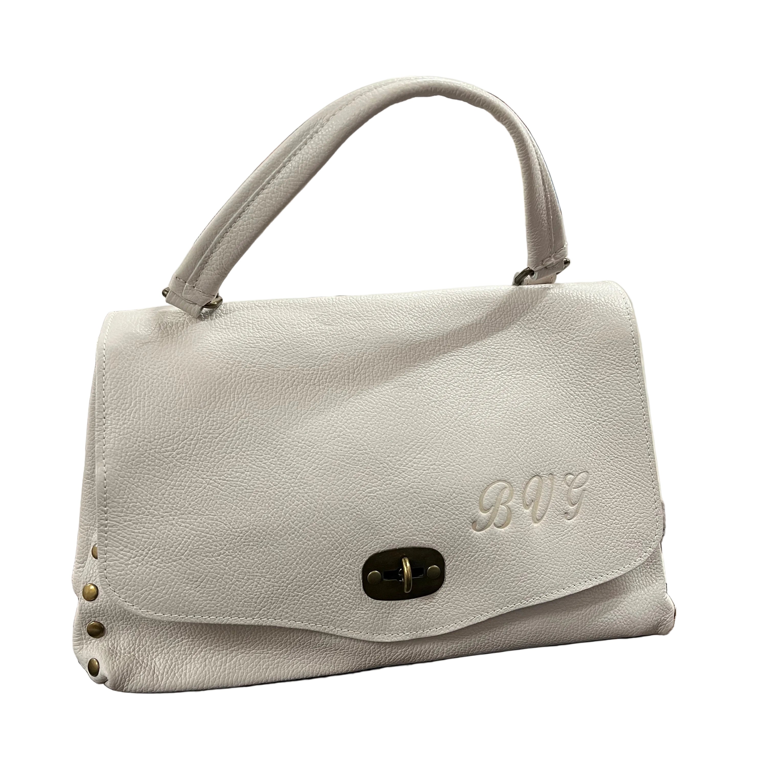 Country bag monocolore z media panna