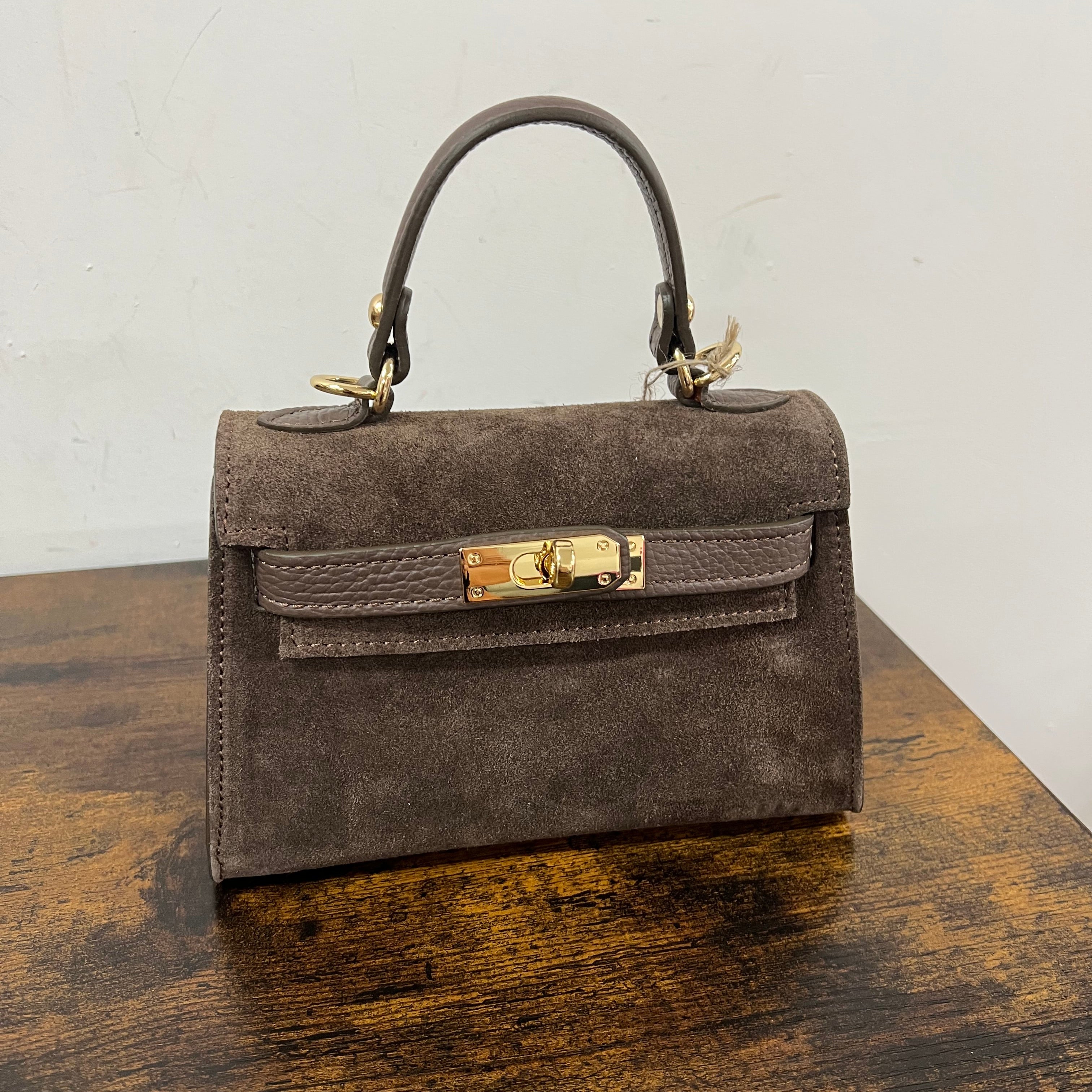 Kellie pocket suede fango