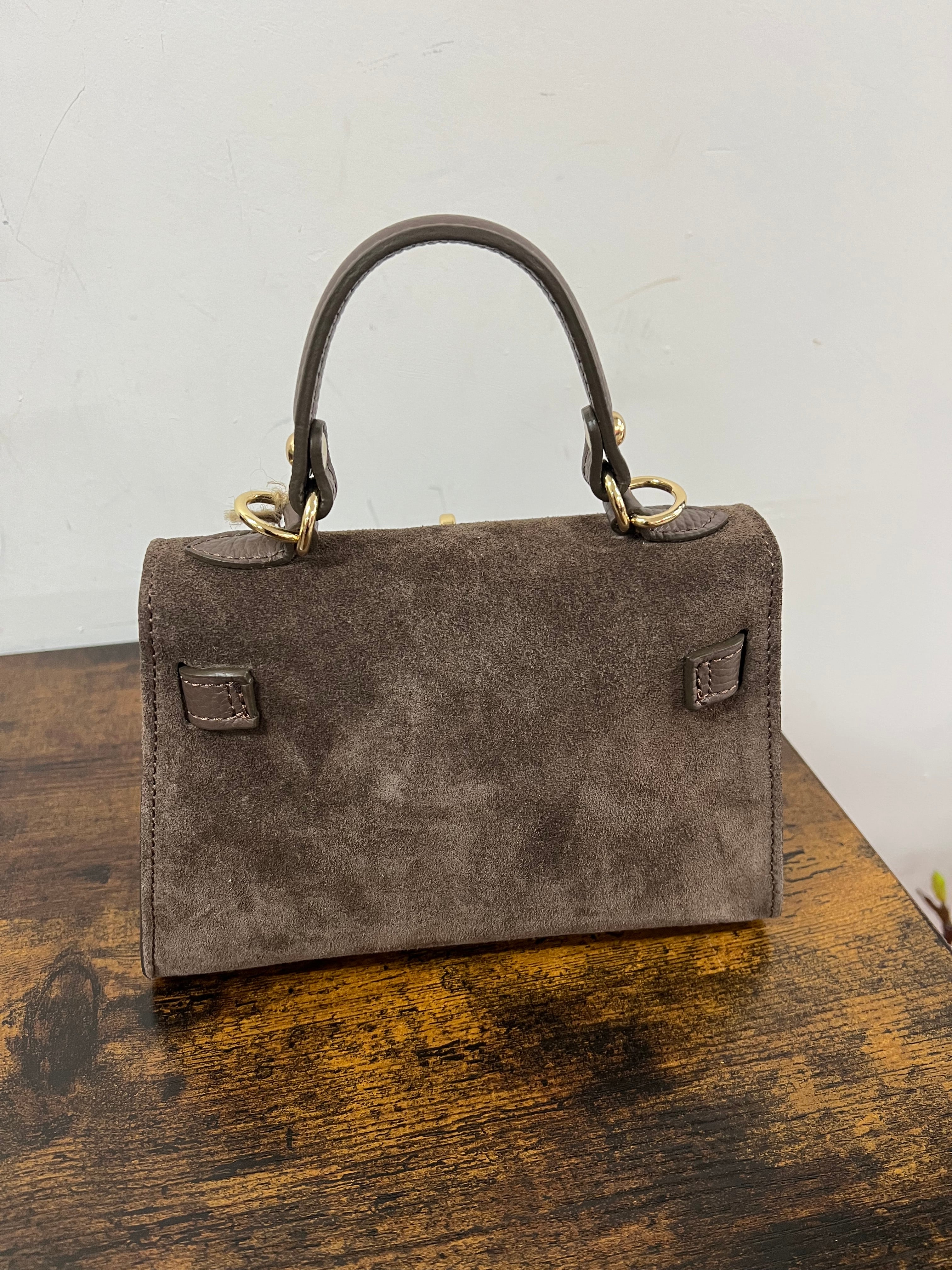 Kylie pocket suede fango