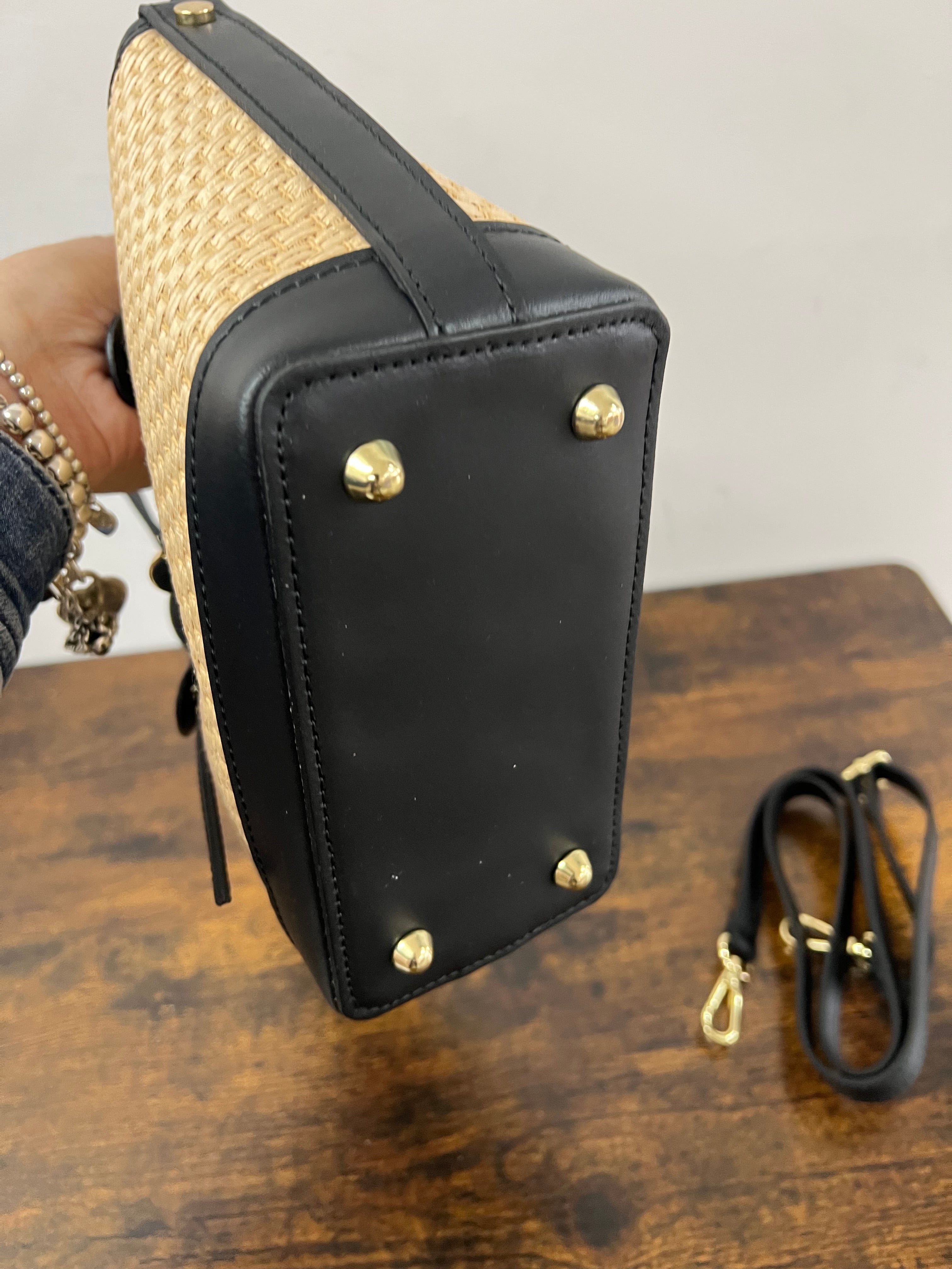 Sally mini rafia nero