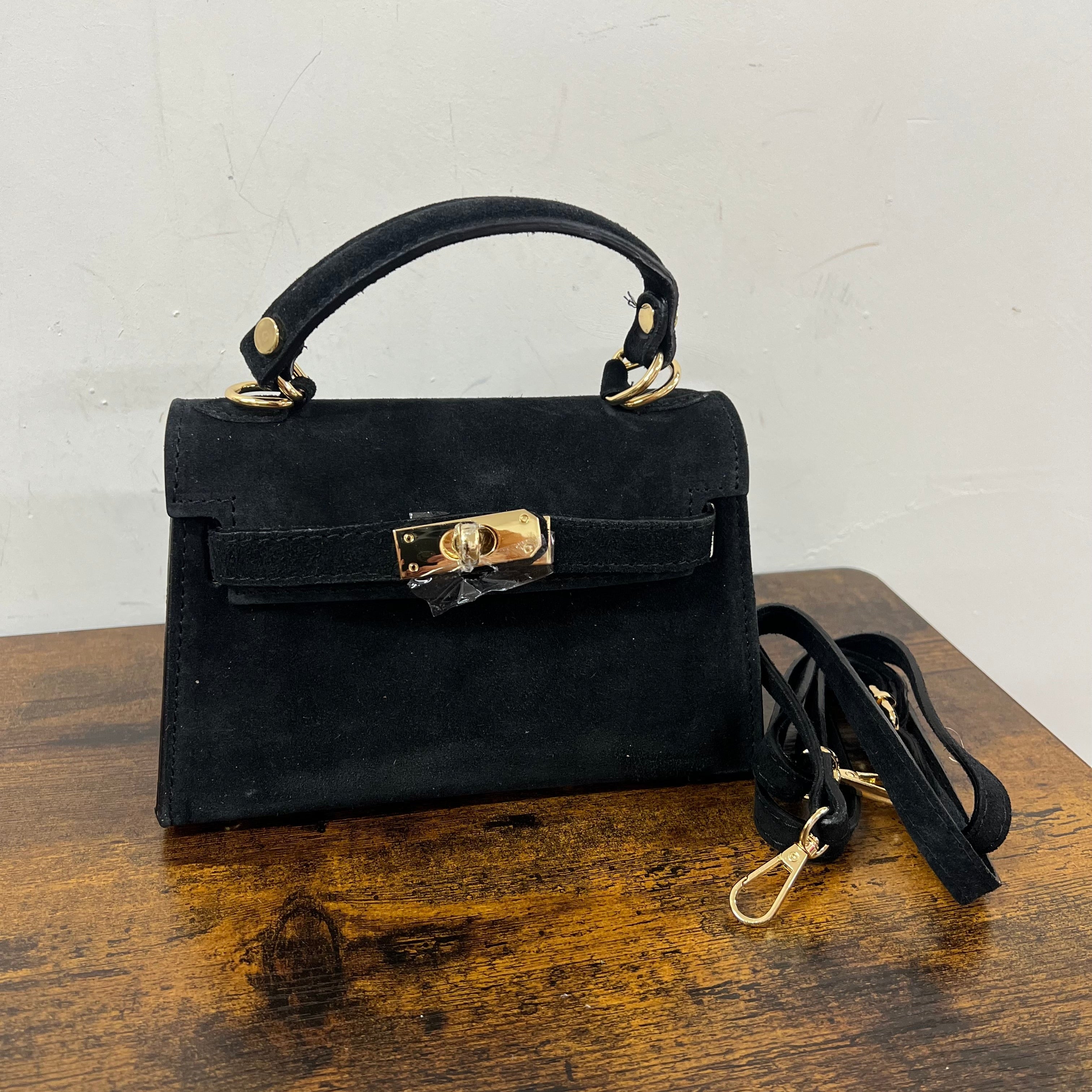 Kellie pocket suede nero