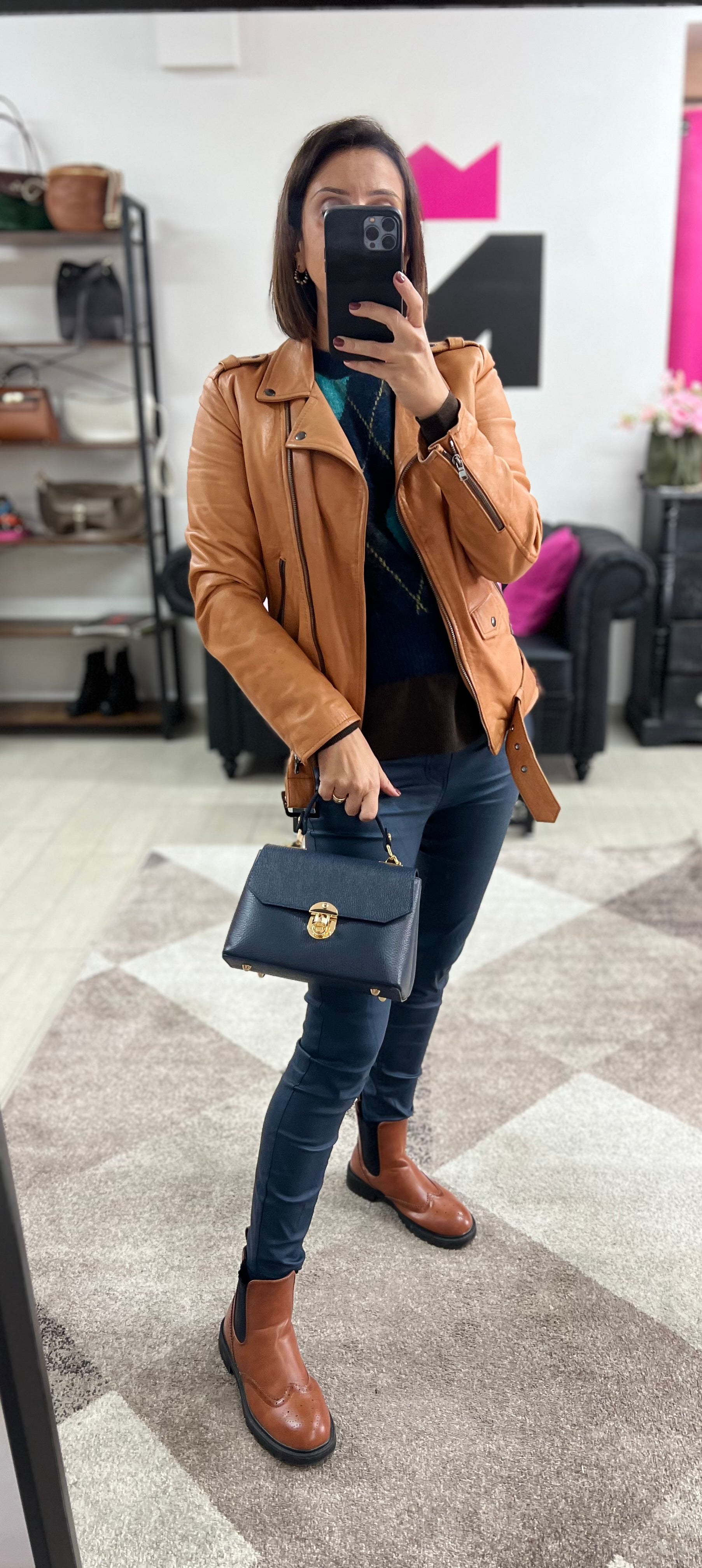 Clarissa mini blu navy