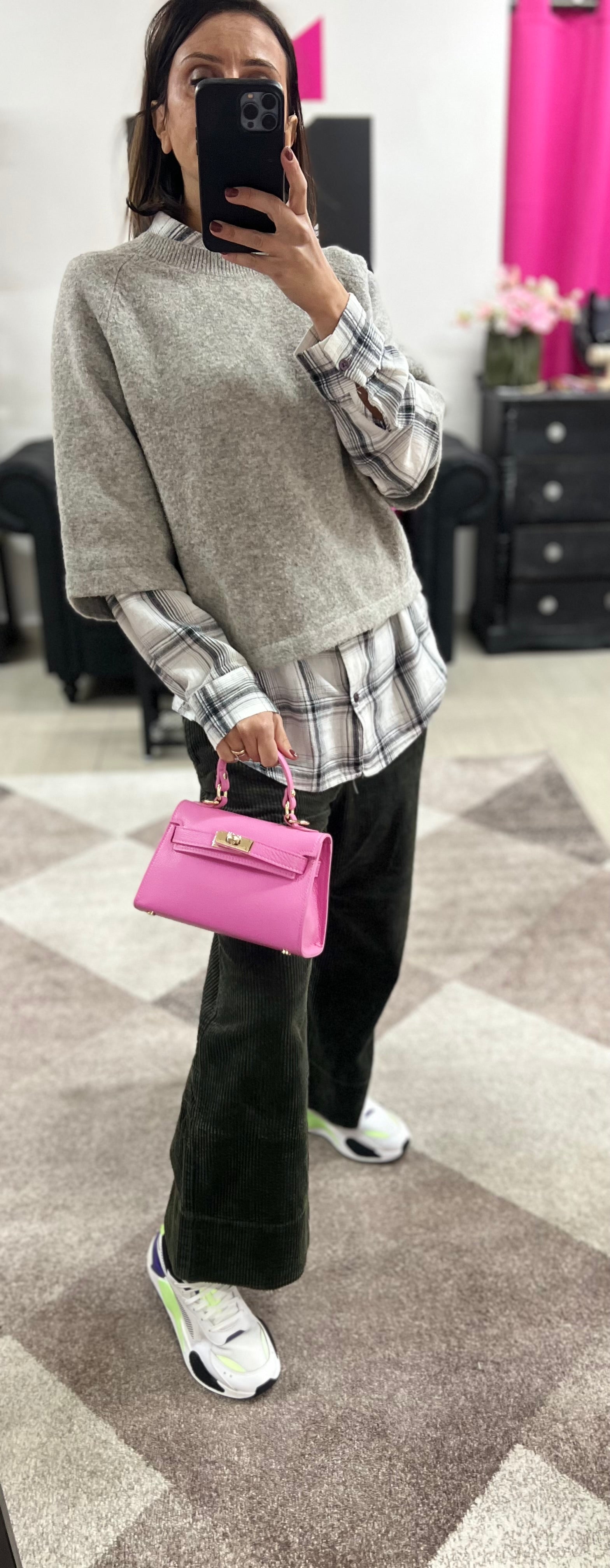 Kylie pocket rosa bubble